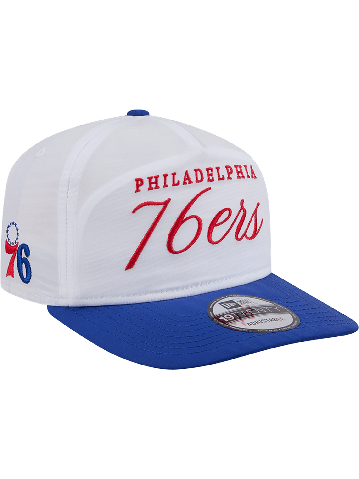 New Era Caps Philadelphia 76ers New Era NBA 25 Draft 19TWENTY A-Frame Pre-Curved Hat - White