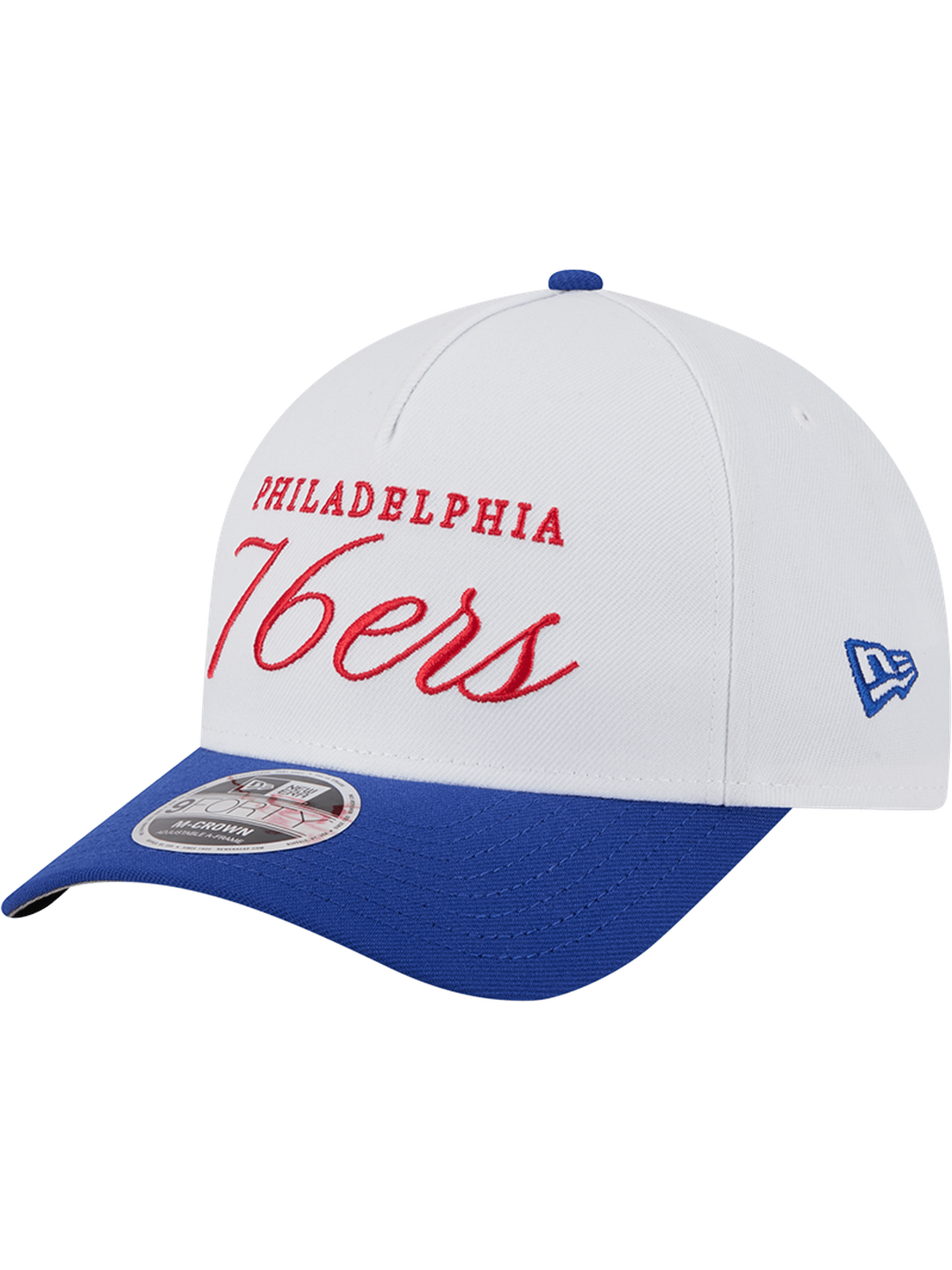 New Era Caps Philadelphia 76ers New Era NBA 25 Draft 9FORTY M-Crown A-Frame Snapback Hat - White