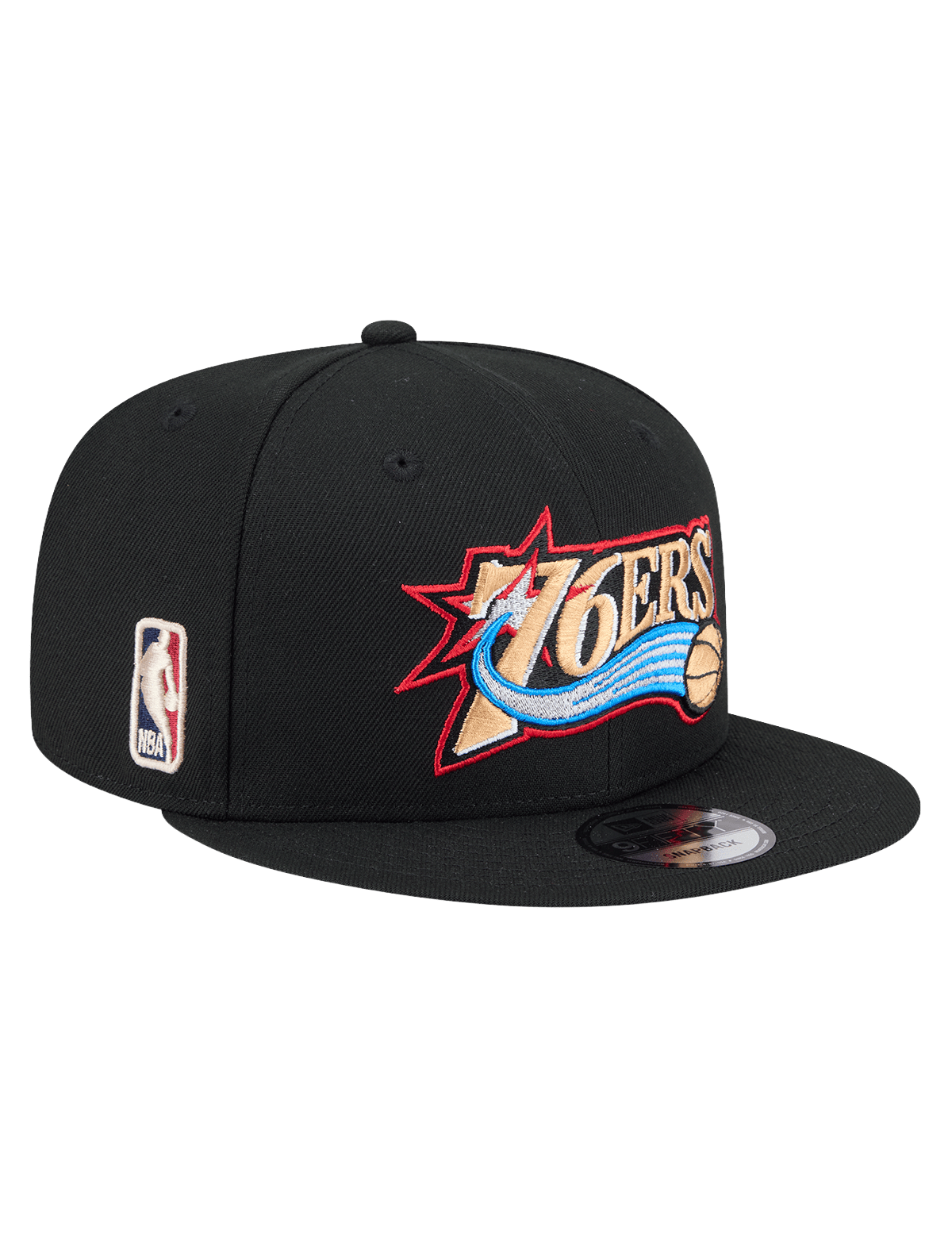 New Era Caps Philadelphia 76ers New Era NBA HWC 9FIFTY Snapback Hat - Black