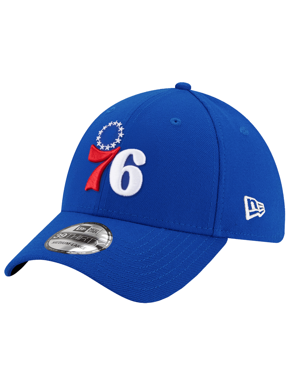 New Era Caps Philadelphia 76ers New Era NBA Team 39THIRTY Stretch-Fit Hat - Blue