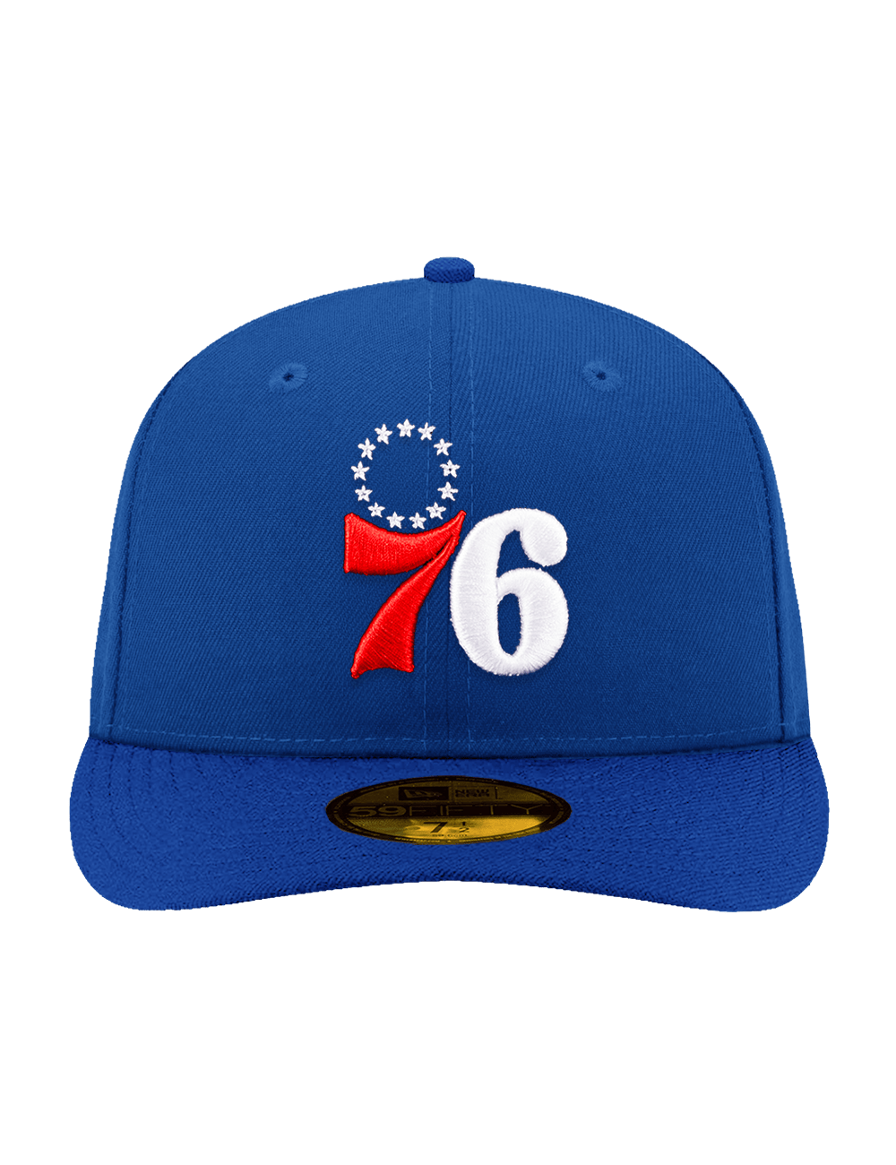 New Era Caps Philadelphia 76ers New Era NBA Team 59FIFTY Pre-Curved Fitted Hat - Blue