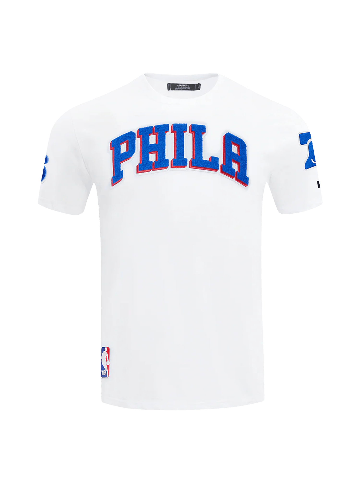 Pro Standard T-Shirts Philadelphia 76ers Pro Standard NBA Team Chenille Flex T-Shirt - White