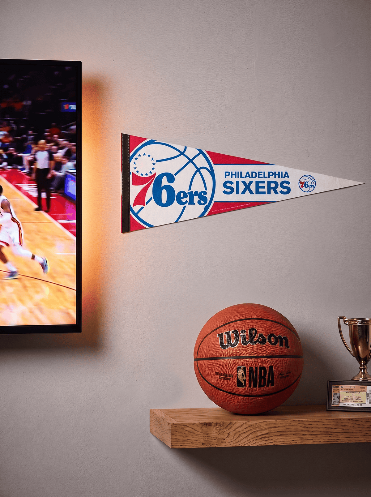 Wincraft Pennants Philadelphia 76ers Wincraft NBA 12 x 30" Premium Felt Pennant