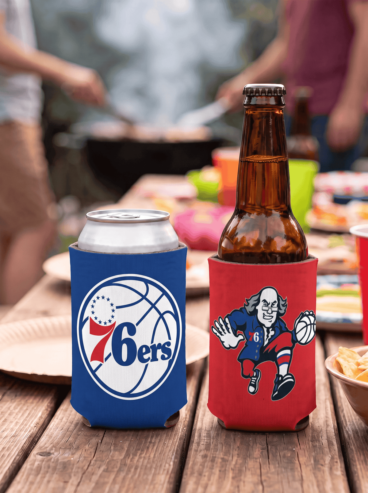 Wincraft Accessories Philadelphia 76ers Wincraft NBA Double Sided Can Cooler/Stubby Holder
