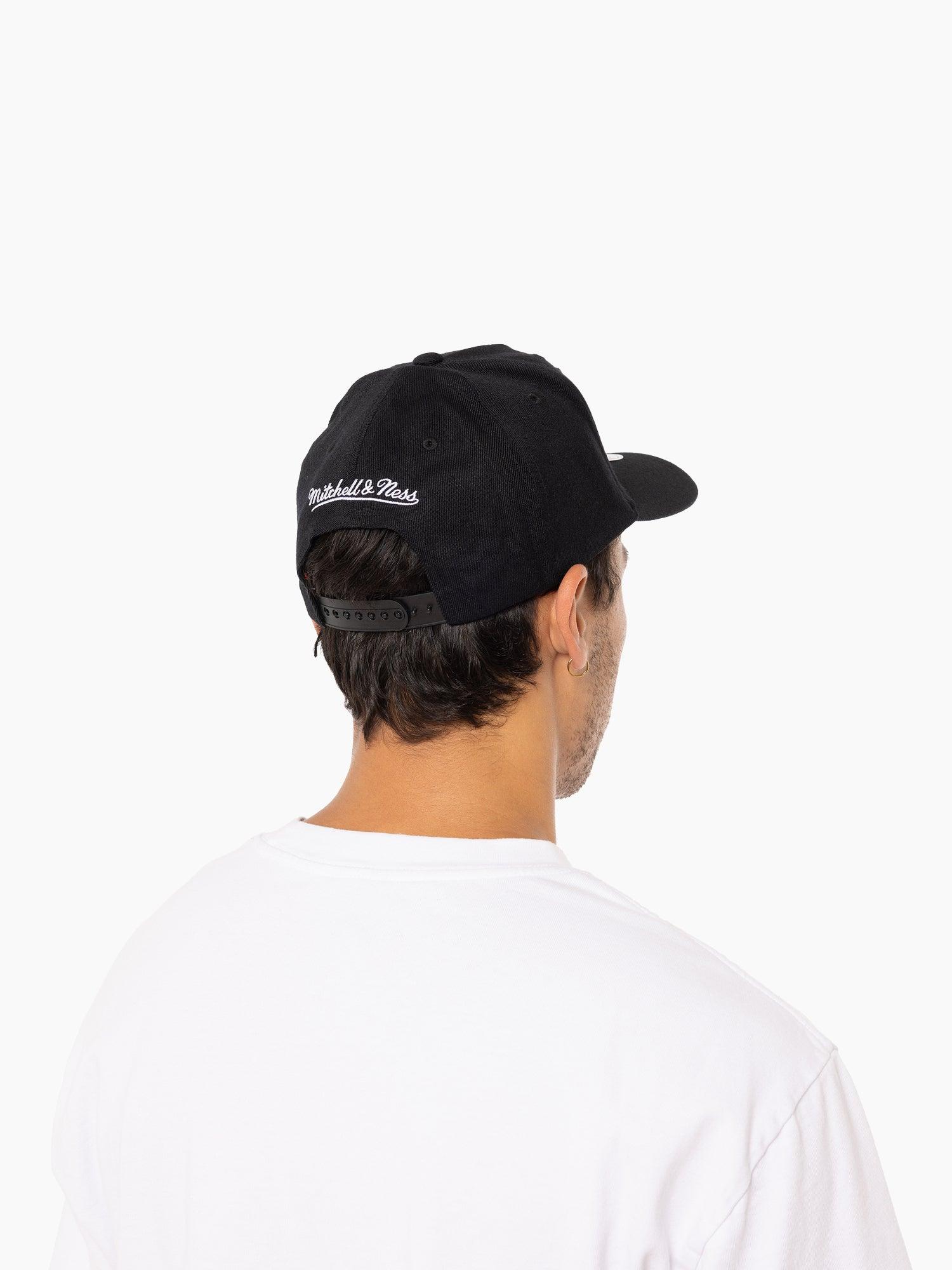 Mitchell And Ness Caps Philadelphia Eagles Mitchell & Ness NFL Throwback Classic Red Snapback Hat - Black