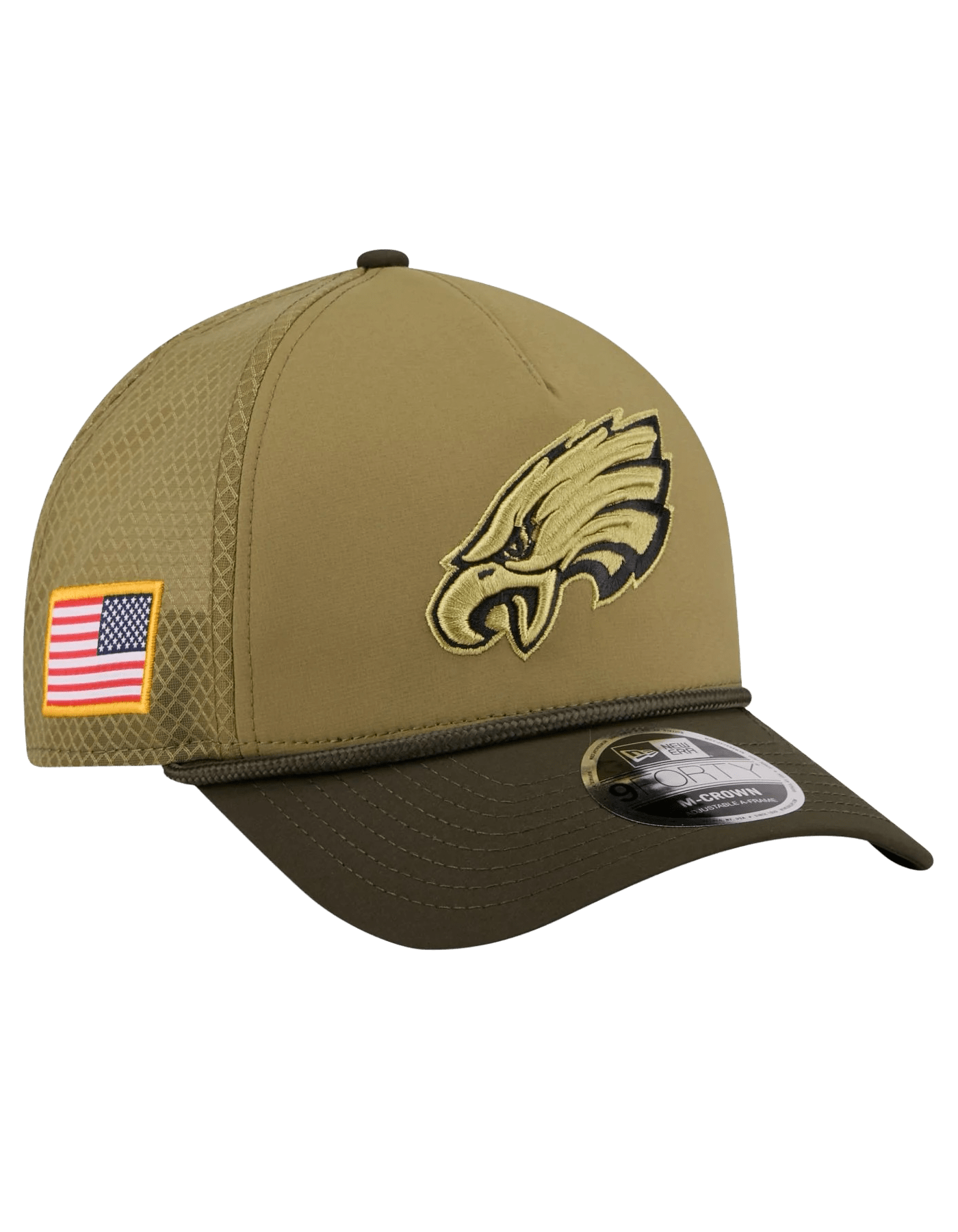 New Era Caps Philadelphia Eagles New Era NFL 25 Salute To Service 9FORTY M-Crown Snapback Hat