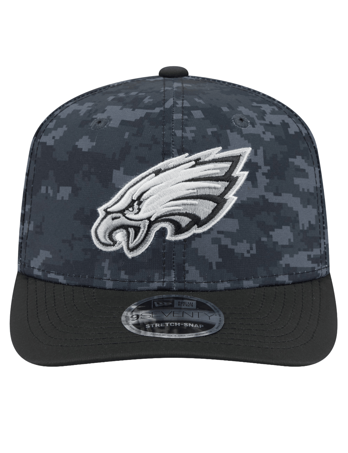 New Era Caps OSFM Philadelphia Eagles New Era NFL 26 Salute To Service 9SEVENTY Sideline Stretch Snapback Hat