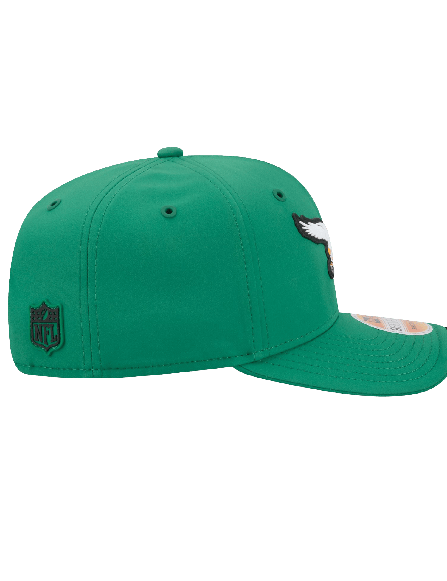New Era Caps OSFM Philadelphia Eagles New Era NFL 26 Sideline Historic 9SEVENTY Stretch-Snapback Hat - Kelly Green