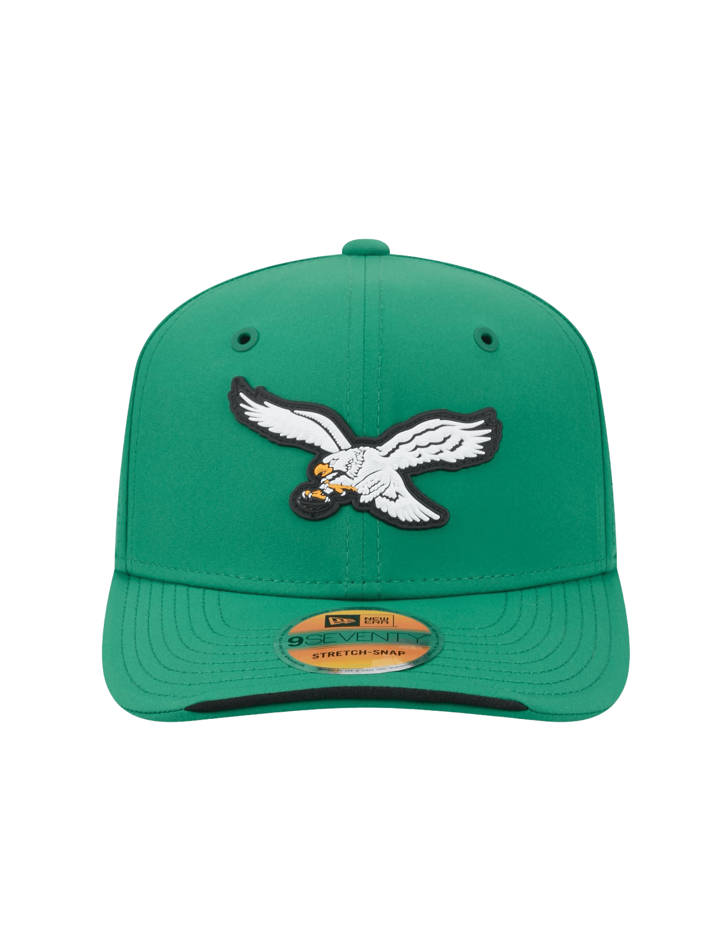 New Era Caps OSFM Philadelphia Eagles New Era NFL 26 Sideline Historic 9SEVENTY Stretch-Snapback Hat - Kelly Green