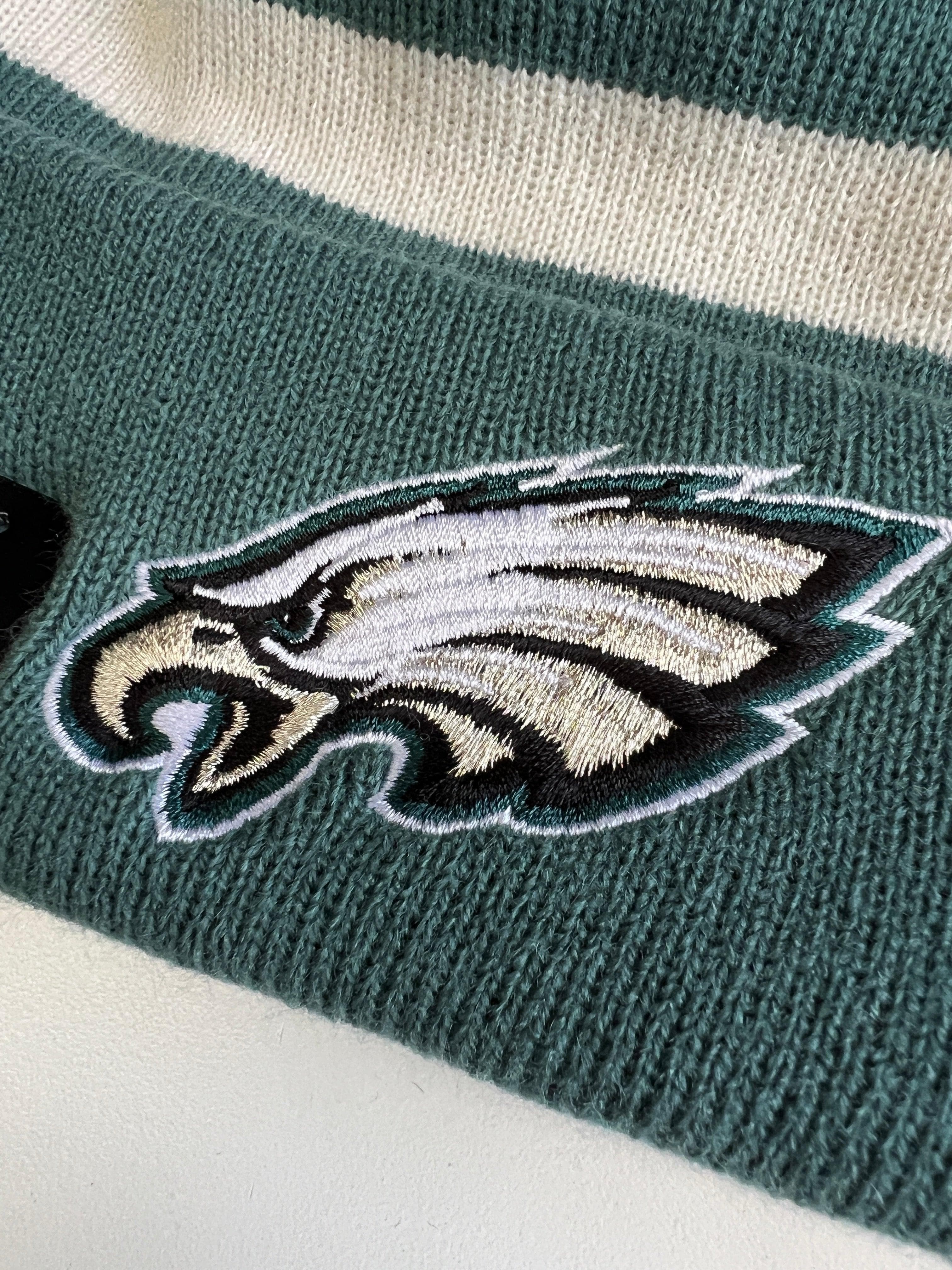 New Era Beanies Philadelphia Eagles New Era NFL Ivory Stripe Knit Beanie - Green