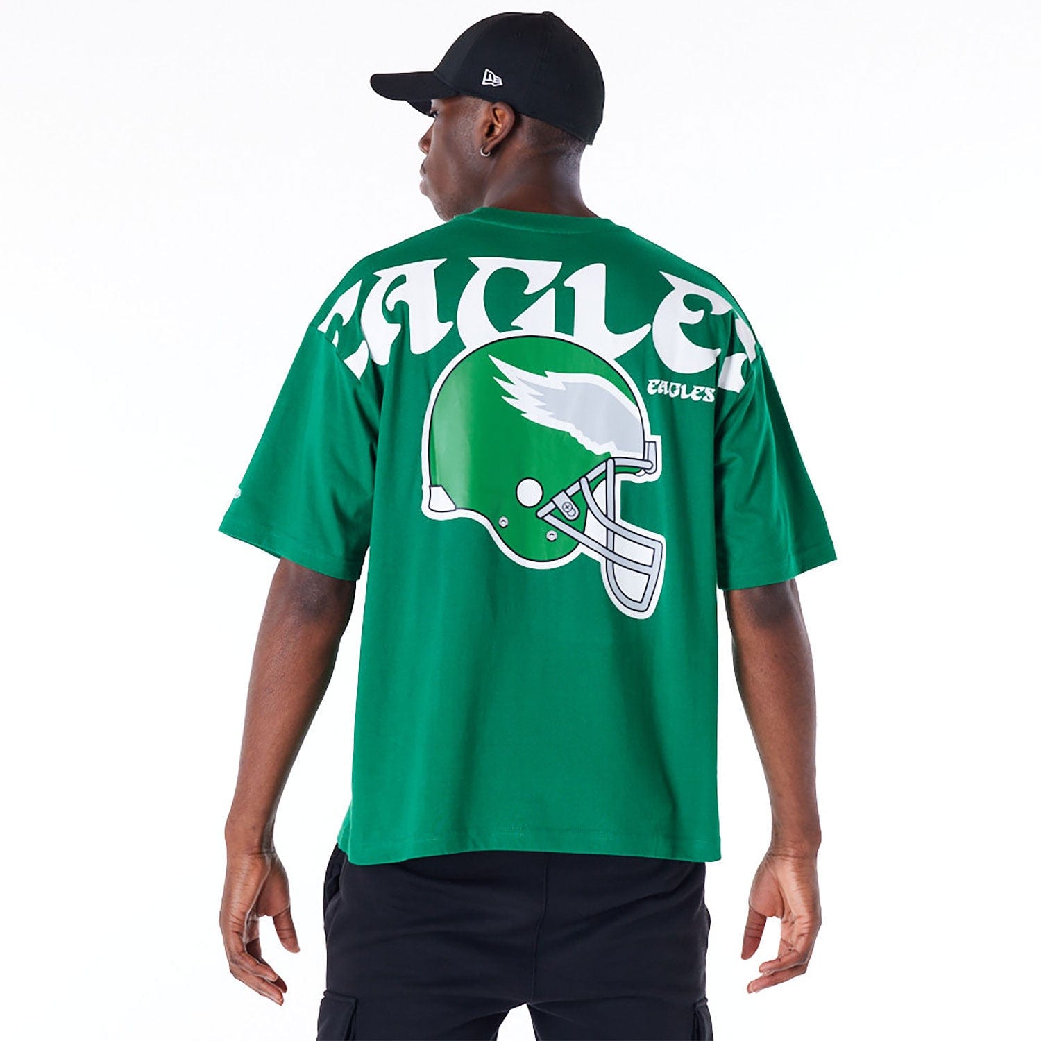 New Era T-Shirts Philadelphia Eagles New Era NFL Logo Select Oversized T-Shirt - Green