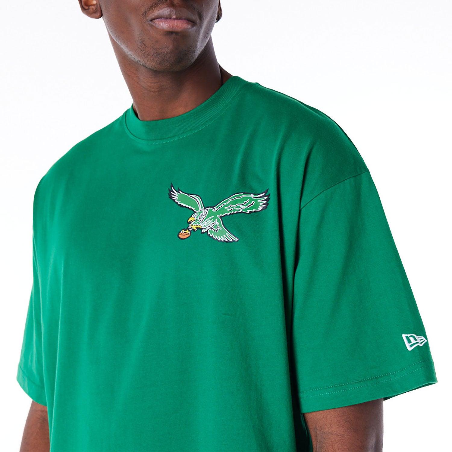 New Era T-Shirts Philadelphia Eagles New Era NFL Logo Select Oversized T-Shirt - Green