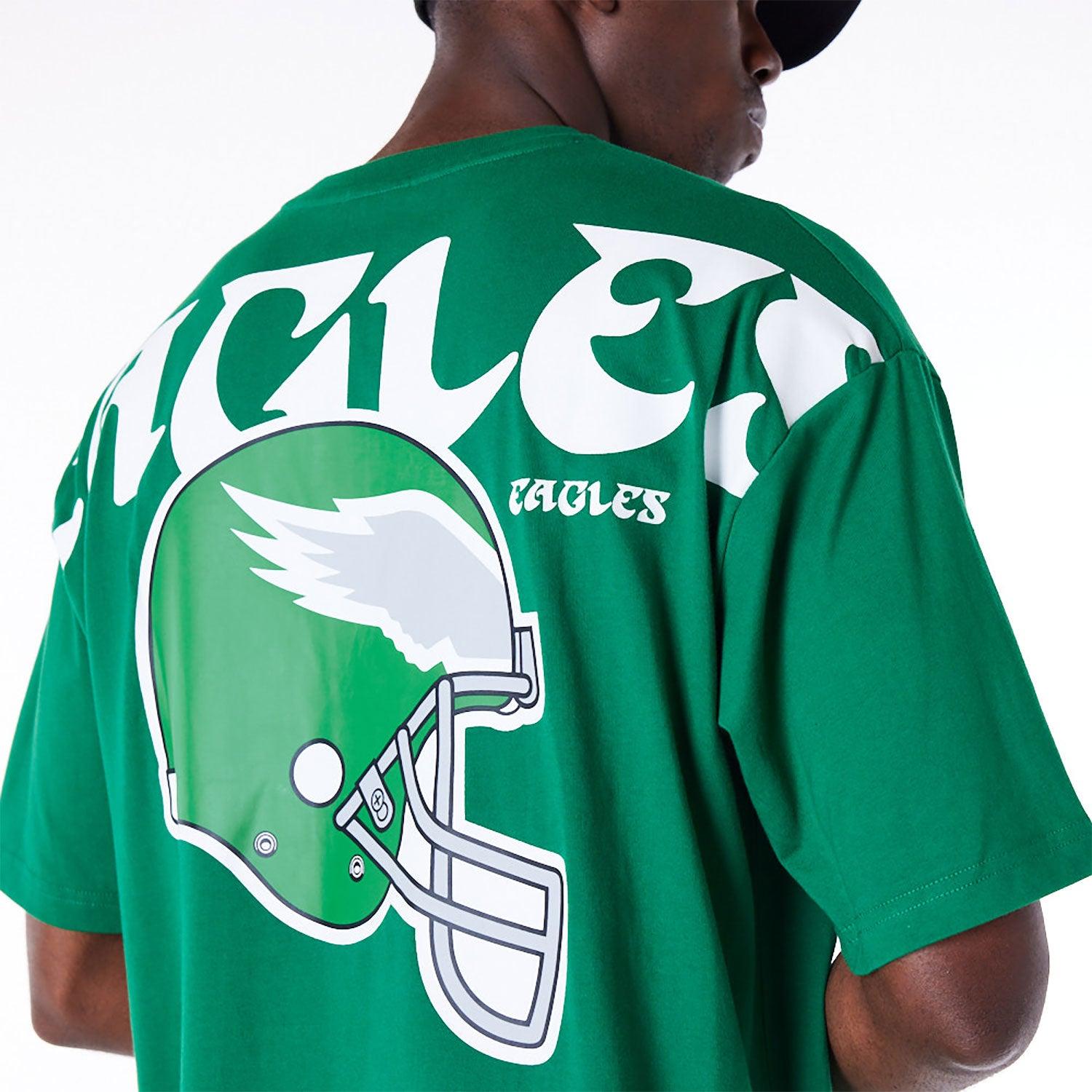 New Era T-Shirts Philadelphia Eagles New Era NFL Logo Select Oversized T-Shirt - Green