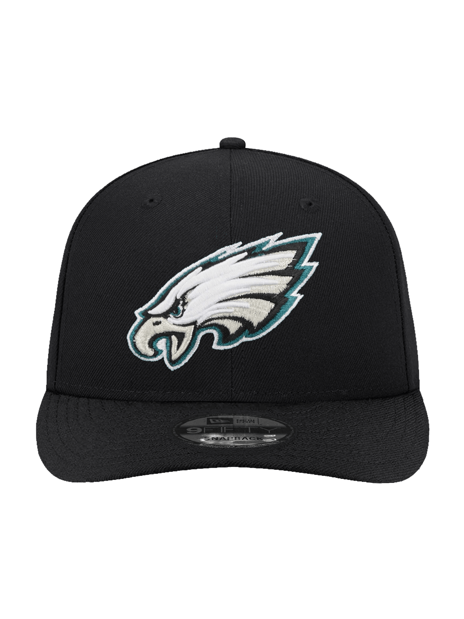 New Era Caps Philadelphia Eagles New Era NFL Team 9FIFTY Pre-Curved Snapback Hat - Black