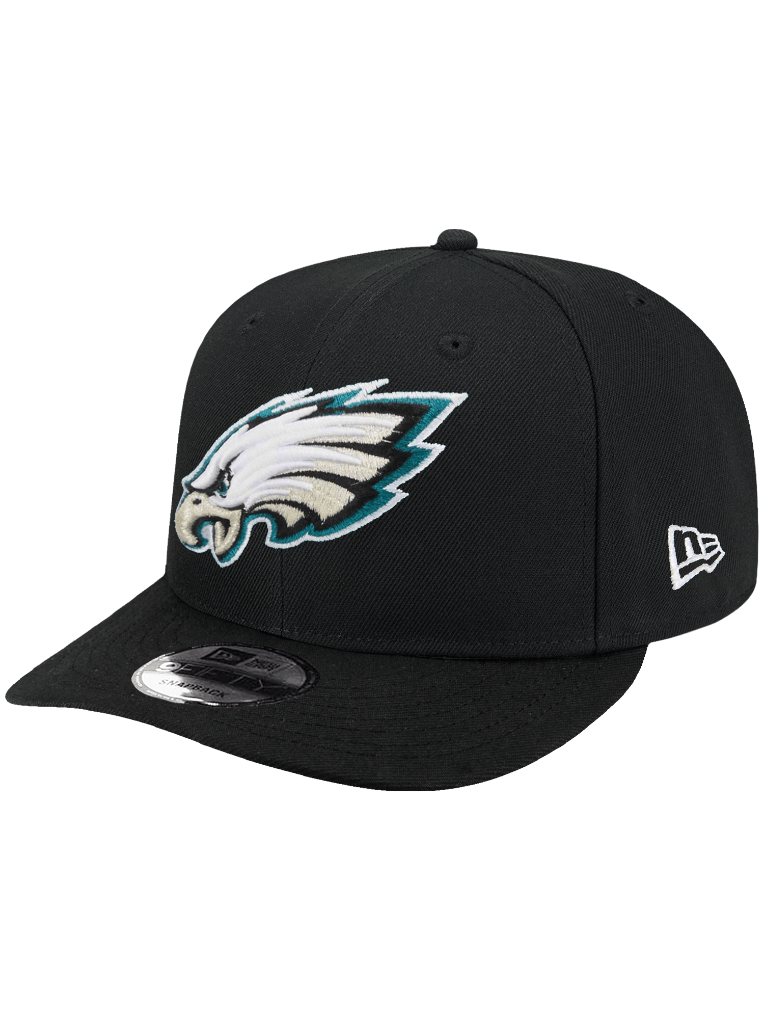New Era Caps Philadelphia Eagles New Era NFL Team 9FIFTY Pre-Curved Snapback Hat - Black