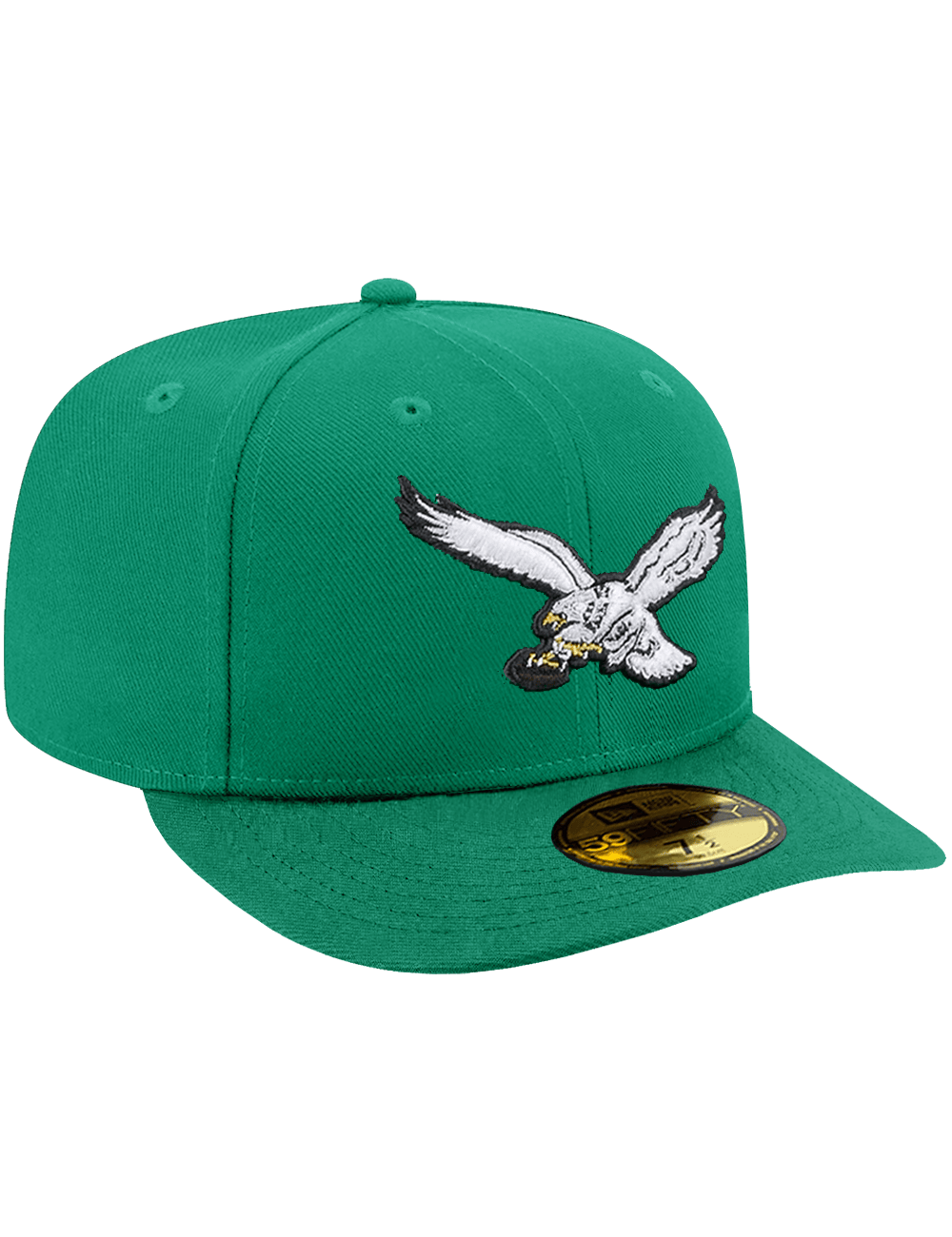 New Era Caps Philadelphia Eagles New Era NFL Throwback 59FIFTY Pre-Curved Fitted Hat - Kelly Green