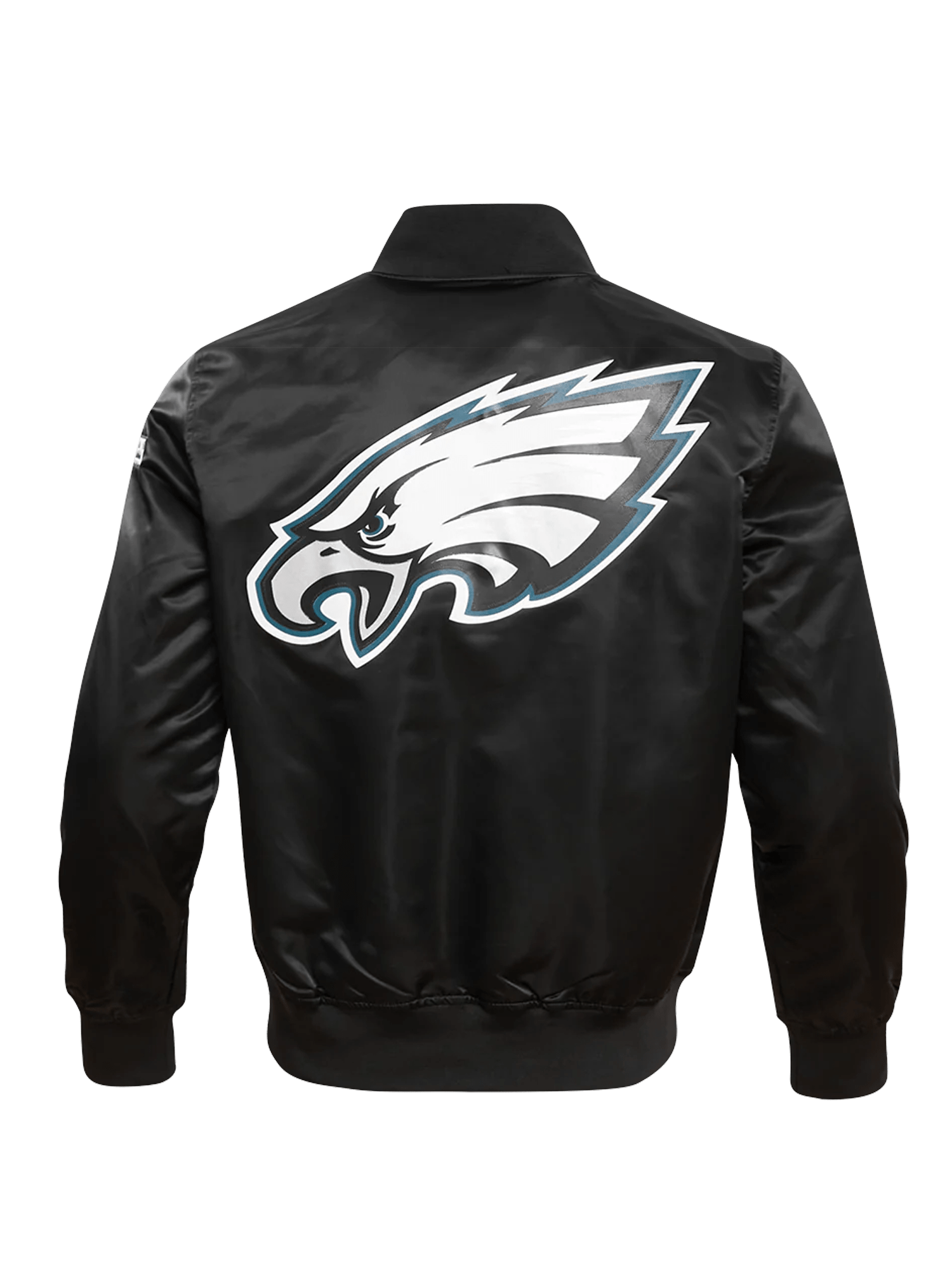 Pro Standard Jackets Philadelphia Eagles Pro Standard NFL Team Classic Satin Button Jacket - Black