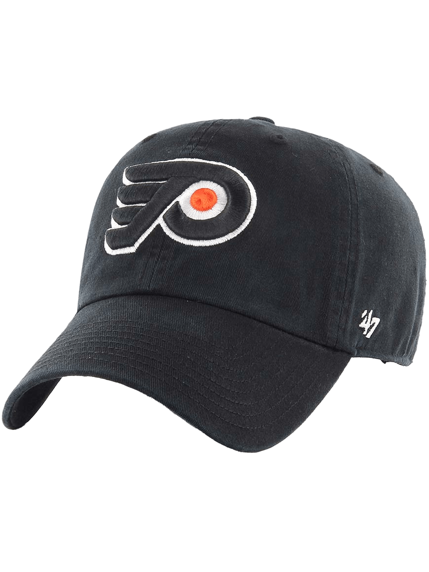 47 Brand Caps Philadelphia Flyers '47 NHL Team Clean Up Strapback Hat - Black
