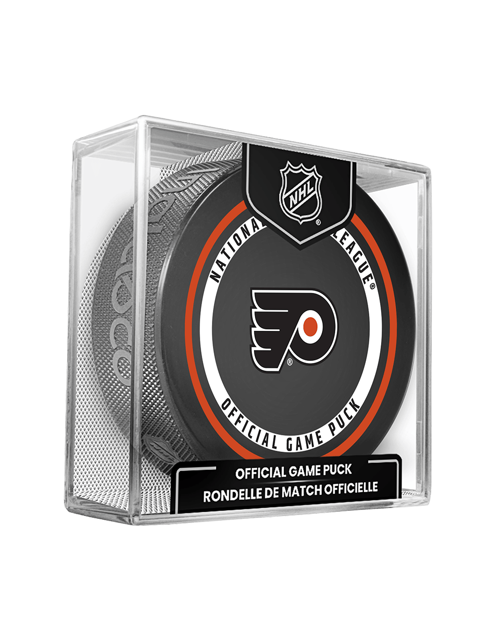Inglasco Pucks Philadelphia Flyers Inglasco NHL 26-27 Official Game Puck In Cube