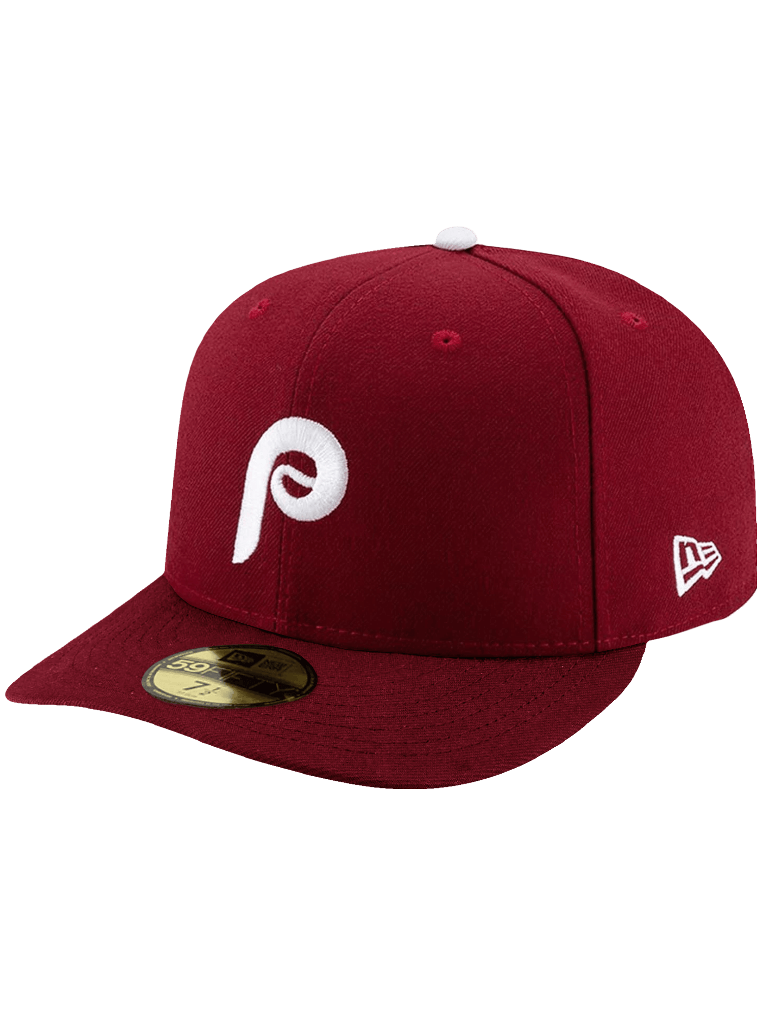 New Era Caps Philadelphia Phillies New Era MLB Alt AC On-Field Pre-Curved 59FIFTY Fitted Hat - Maroon