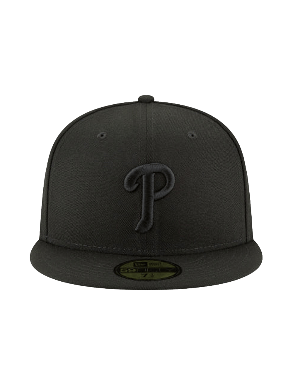 New Era Caps Philadelphia Phillies New Era MLB Black On Black 59FIFTY Fitted Hat