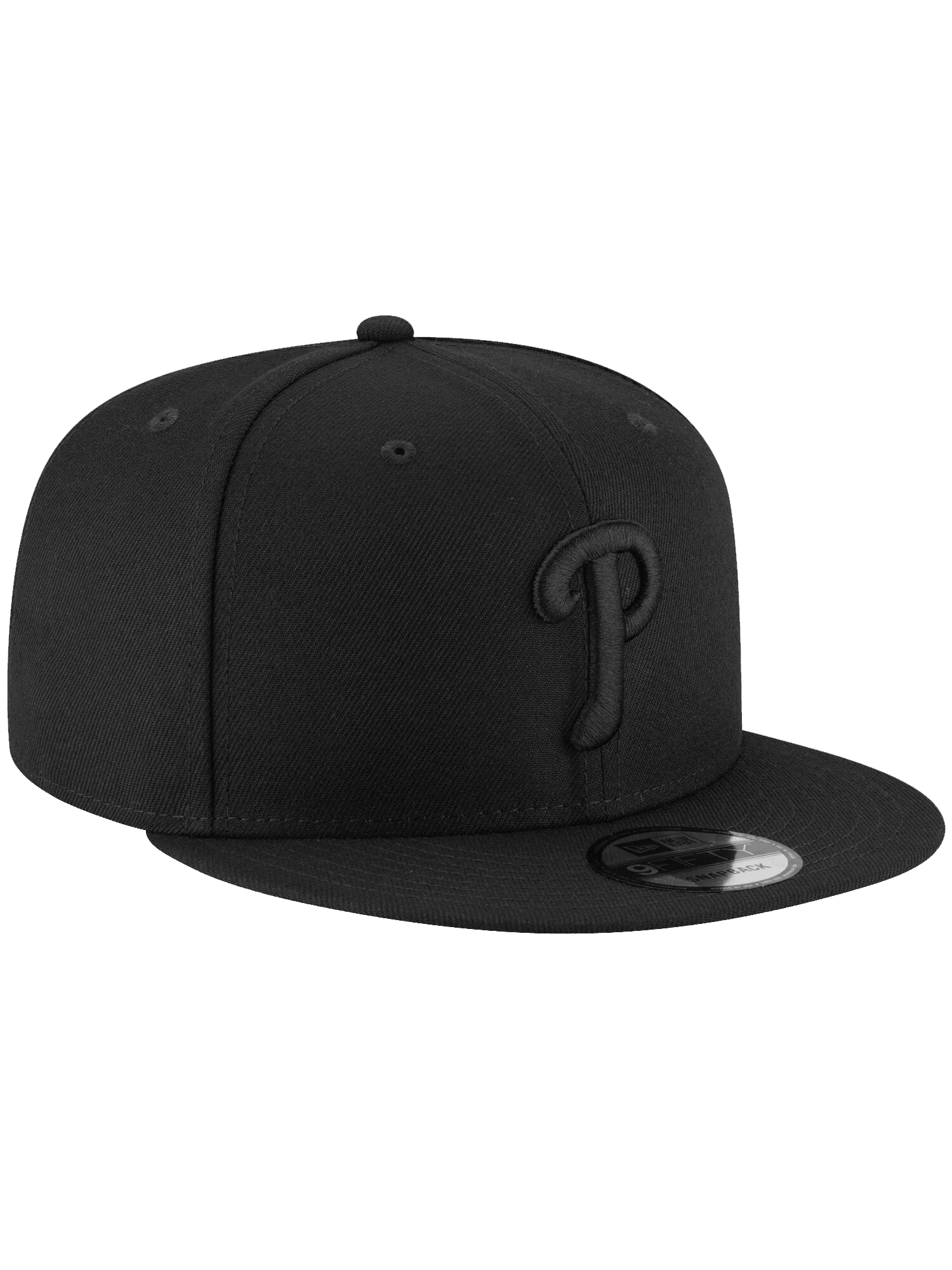 New Era Caps Philadelphia Phillies New Era MLB Black On Black 9FIFTY Snapback Hat