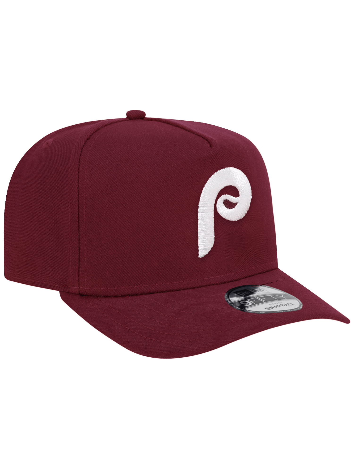 New Era Caps Philadelphia Phillies New Era MLB Cooperstown Pre-Curved 9FIFTY A-Frame Snapback Hat - Cardinal