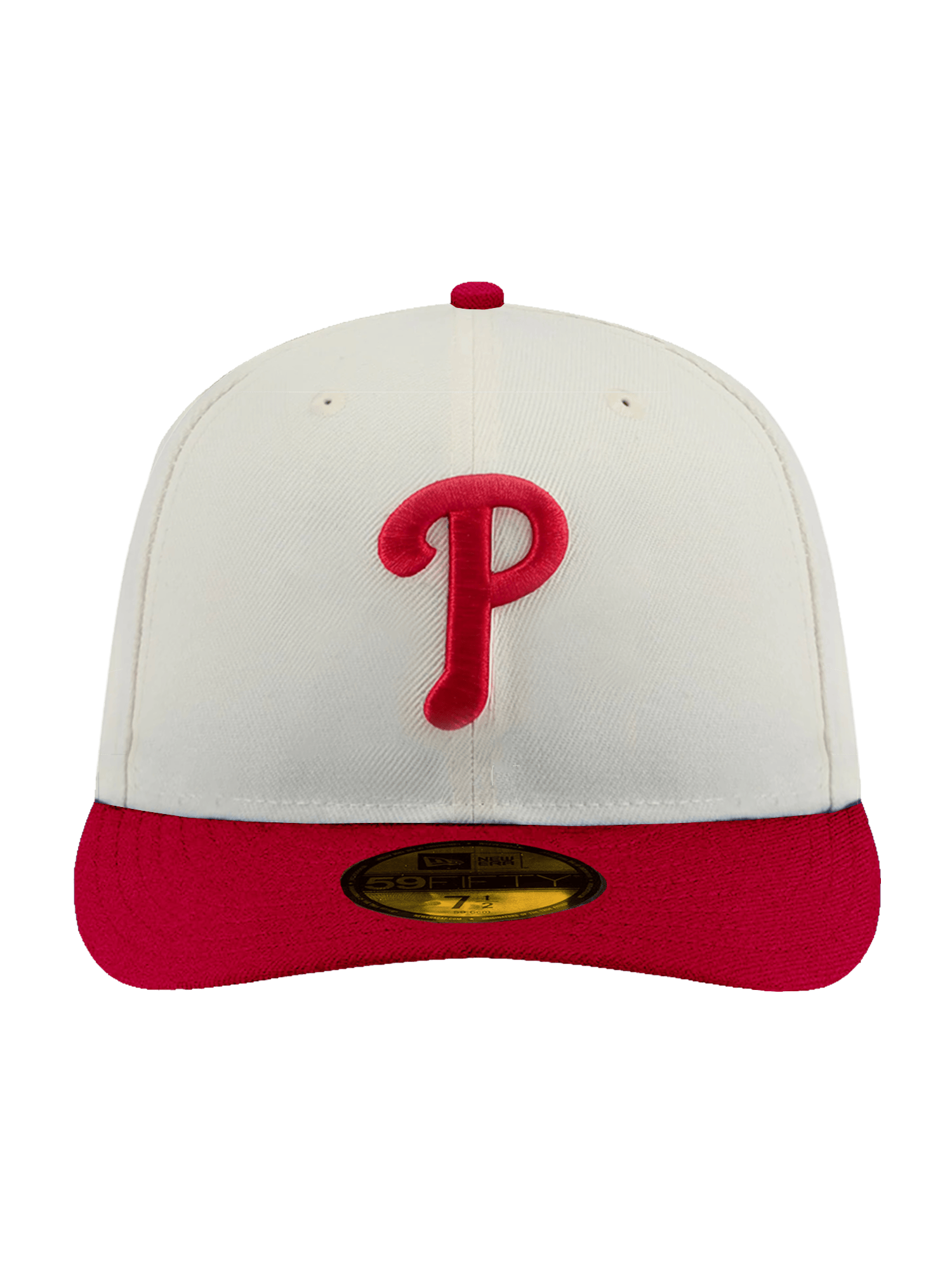 New Era Caps Philadelphia Phillies New Era MLB Team 2 Tone 59FIFTY Pre-Curved Fitted Hat - Chrome