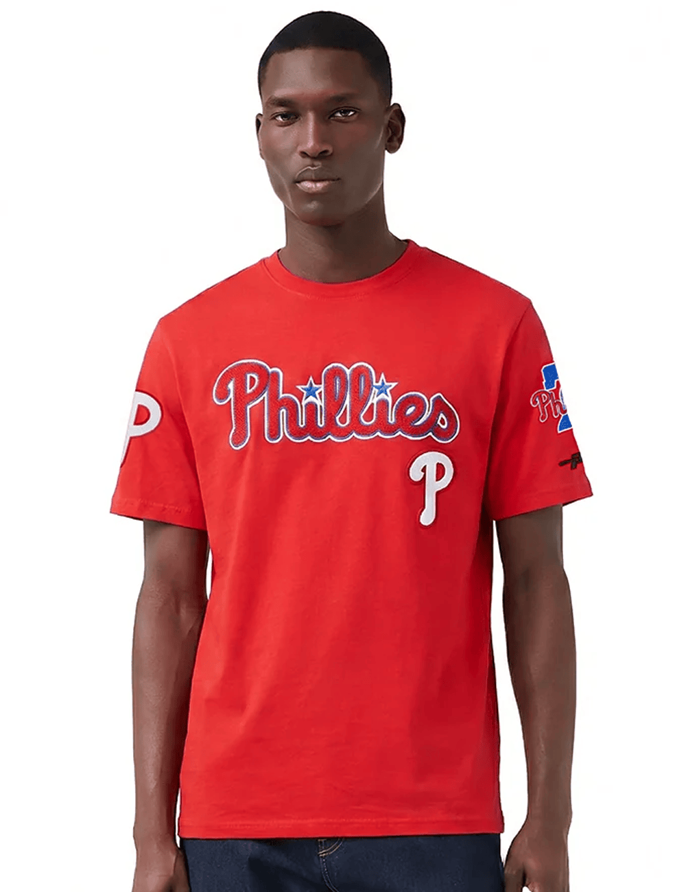 Pro Standard T-Shirts Philadelphia Phillies Pro Standard MLB Team Classic Chenille Flex T-Shirt - Red