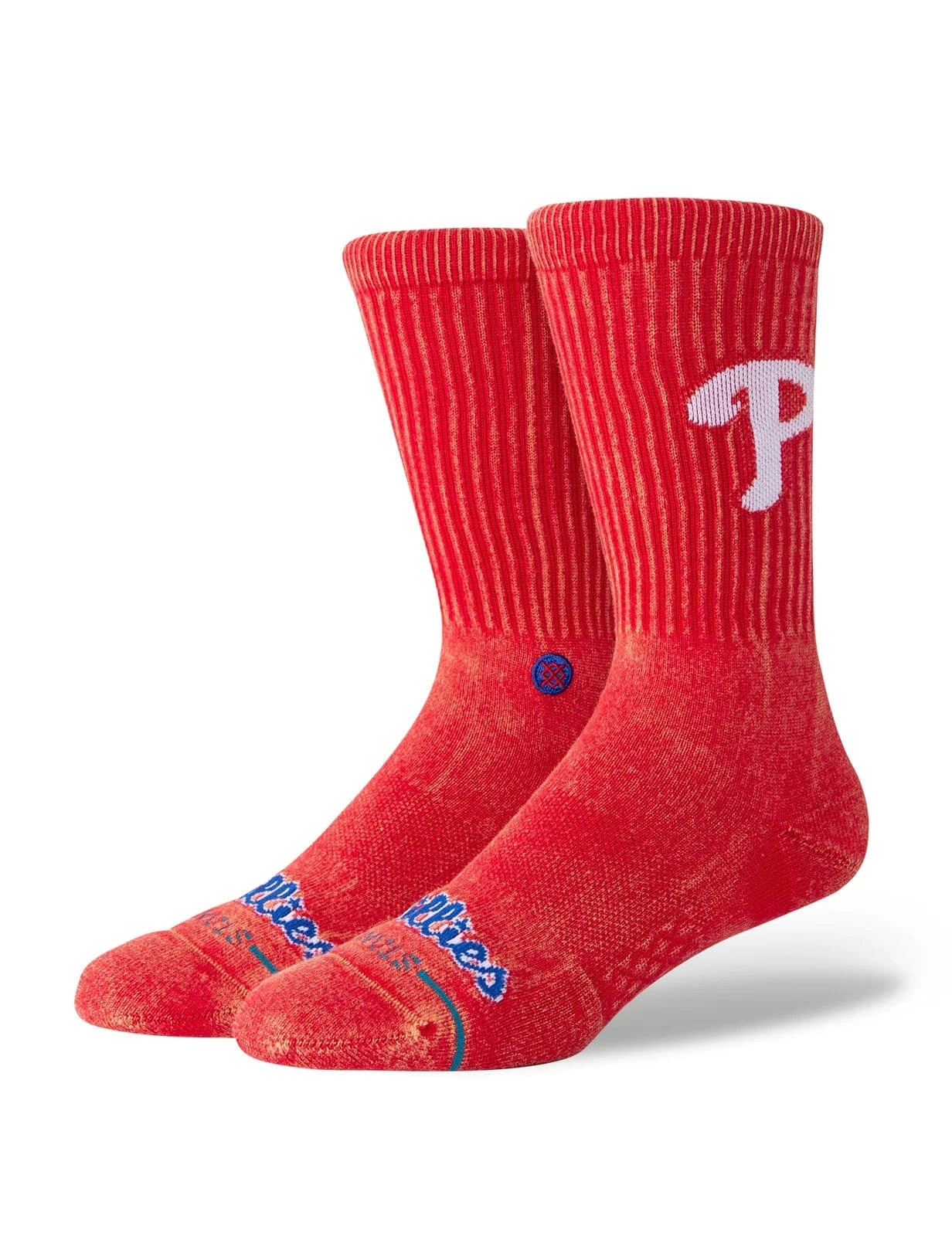 Stance Socks Philadelphia Phillies Stance MLB Fade Crew Socks - Faded Red