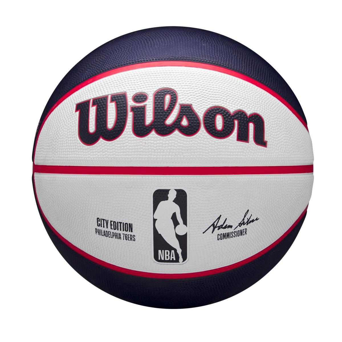 Wilson Sporting Goods Balls Philidelphia 76ers Wilson NBA 24 City Edition Basketball Ball