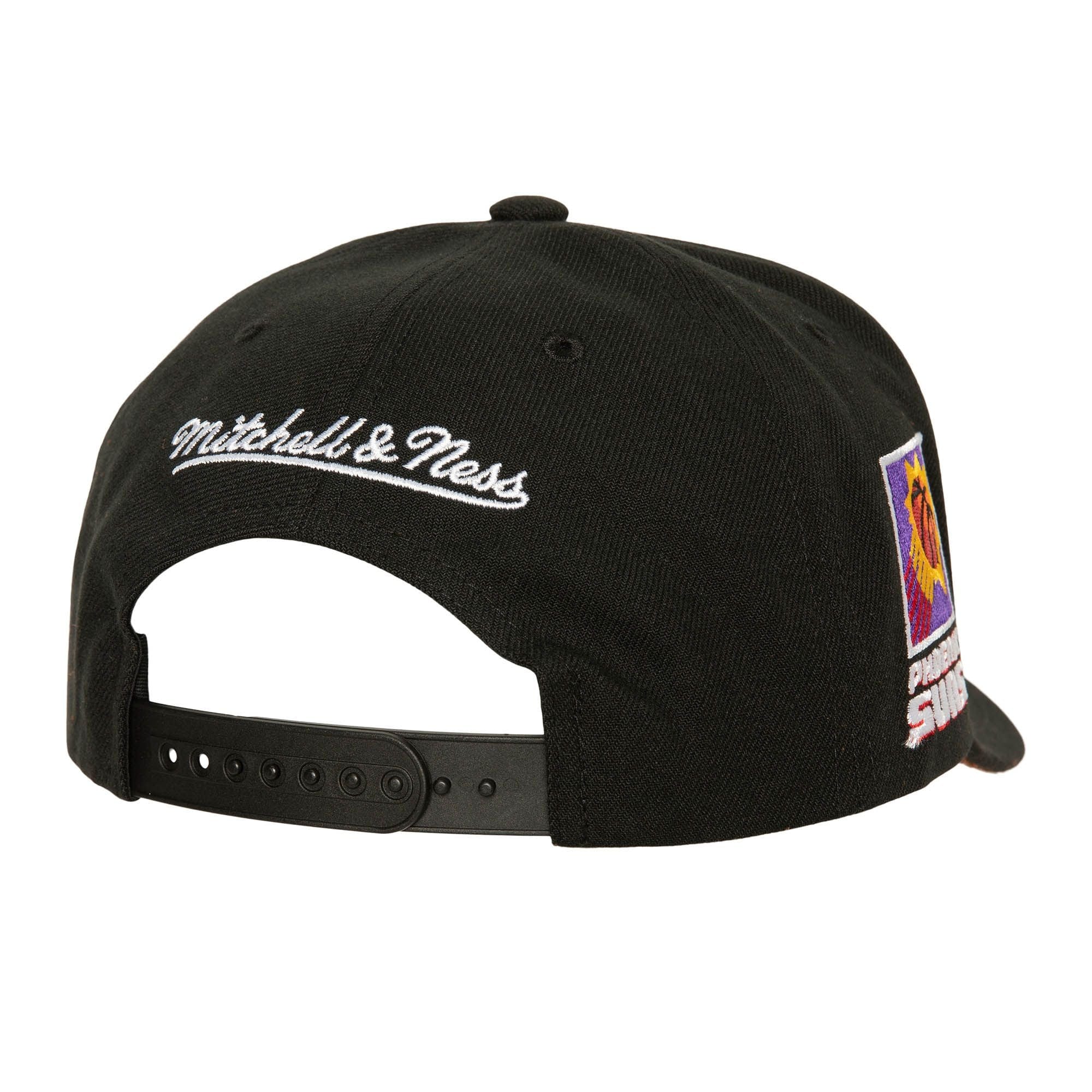 Mitchell And Ness Caps Phoenix Suns Mitchell & Ness NBA HWC Icon Pro Crown Snapback Hat - Black
