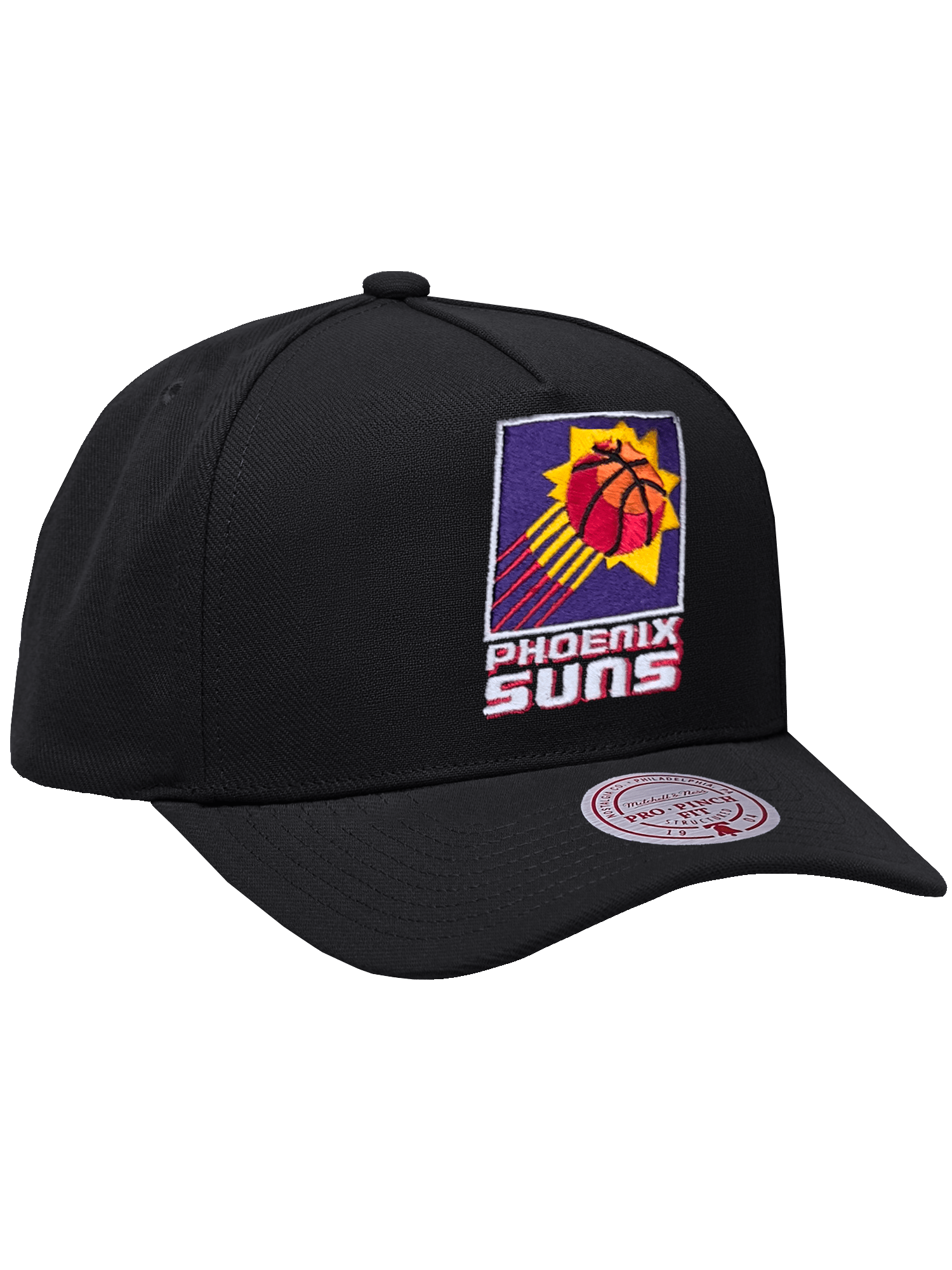 Mitchell And Ness Caps Phoenix Suns Mitchell & Ness NBA HWC Pro Pinch Snapback Hat - Black