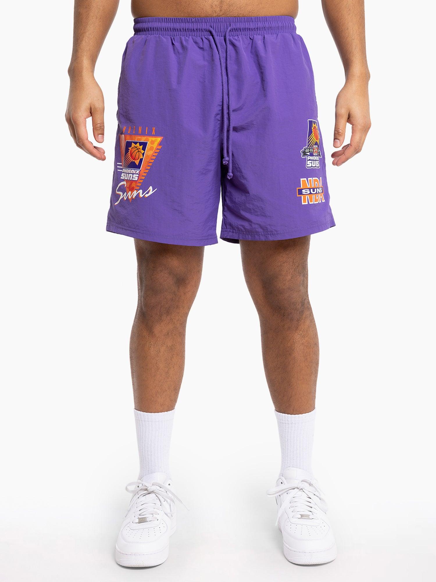 Mitchell And Ness Shorts Phoenix Suns Mitchell & Ness NBA Where You At Nylon Shorts - Purple
