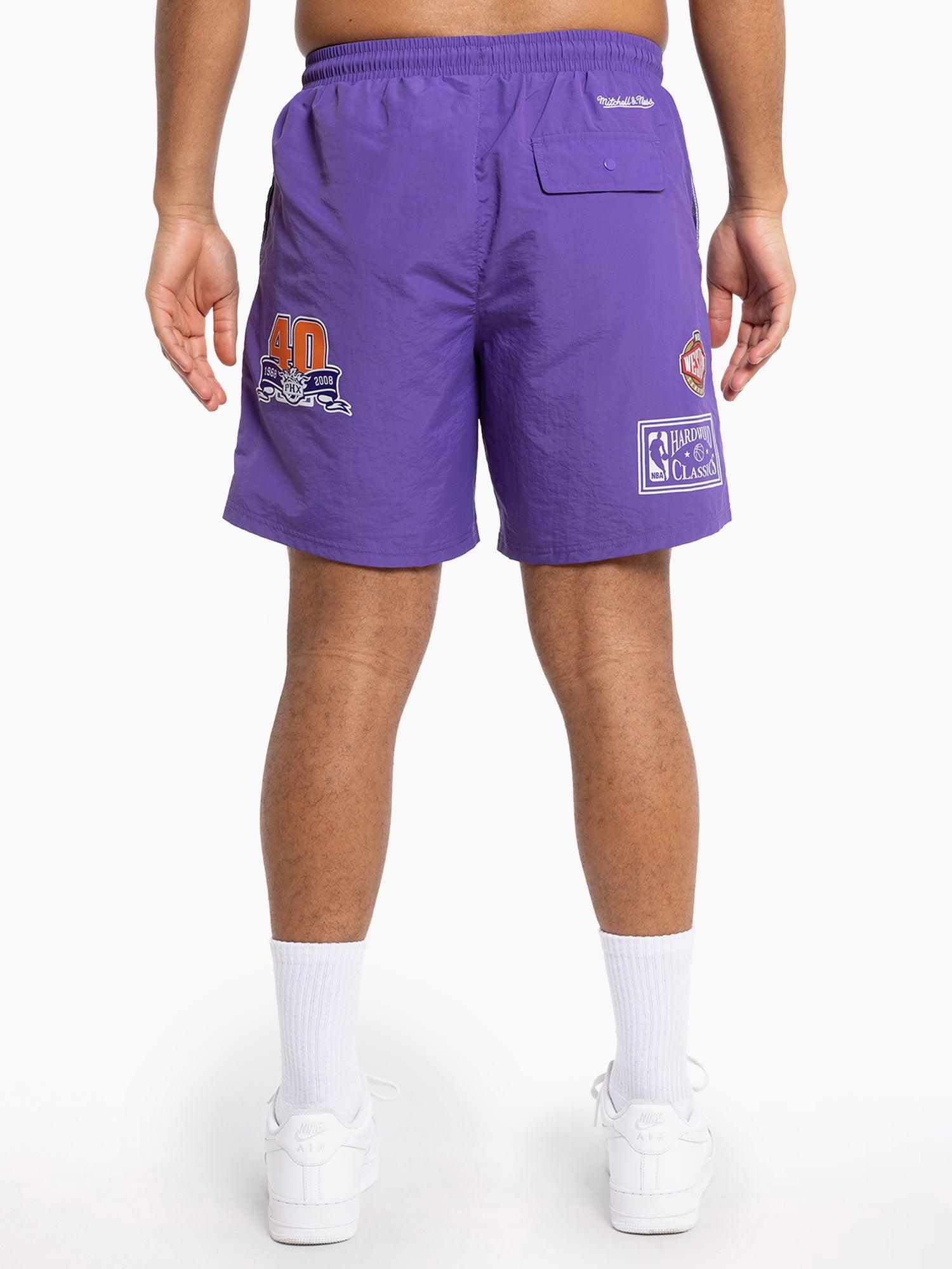 Mitchell And Ness Shorts Phoenix Suns Mitchell & Ness NBA Where You At Nylon Shorts - Purple