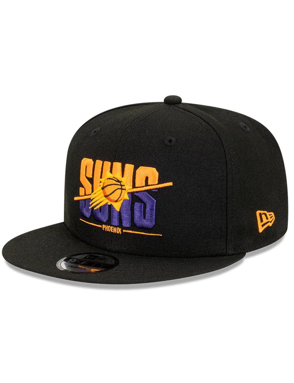New Era Caps Phoenix Suns New Era NBA Sliced 9FIFTY Snapback Hat - Black