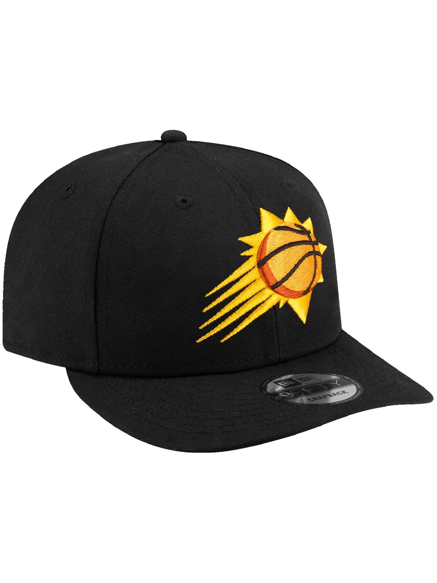 New Era Caps Phoenix Suns New Era NBA Team Pre-Curved 9FIFTY Snapback Hat - Black