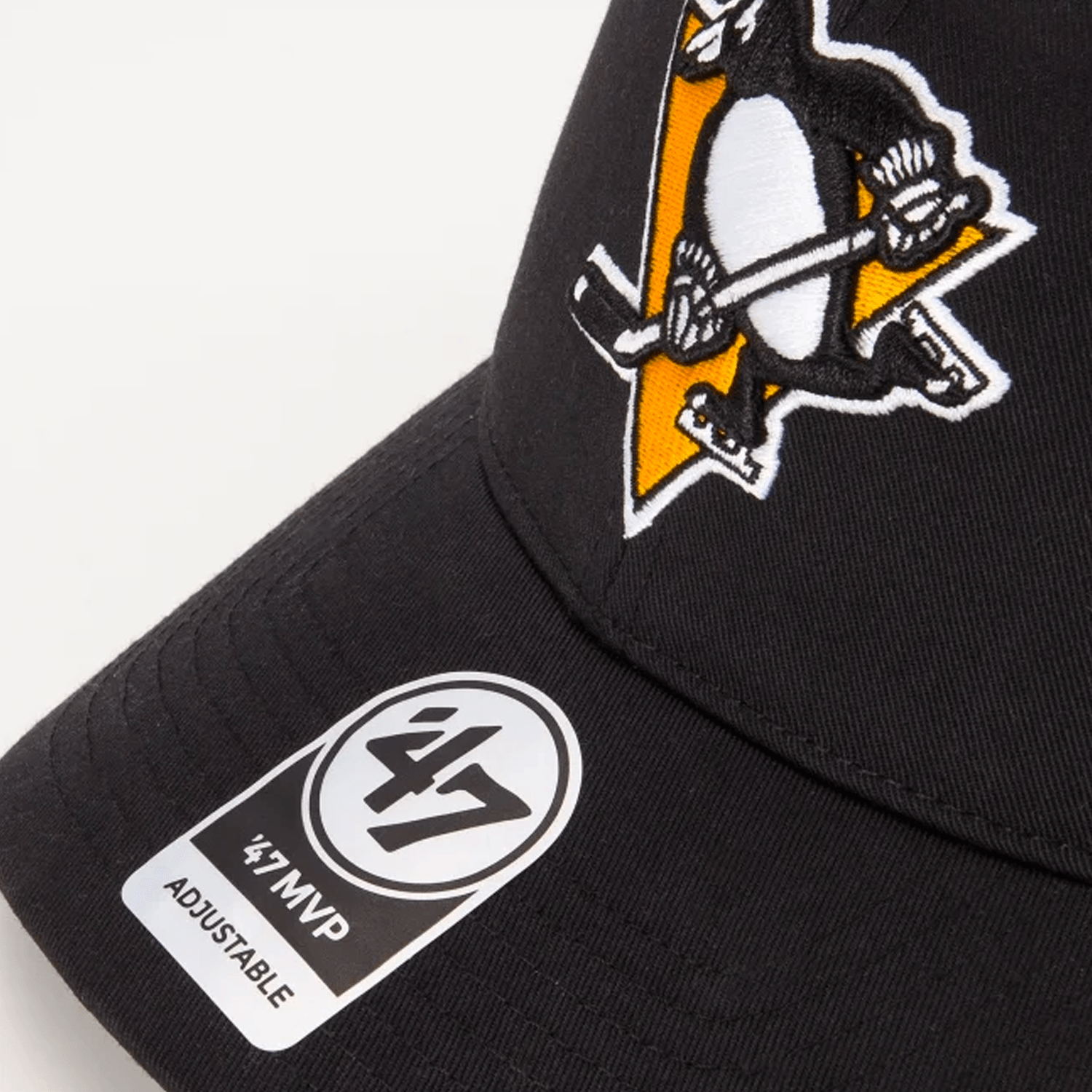 47 Brand Caps Pittsburgh Penguins '47 NHL Team MVP Adjustable Hat - Black