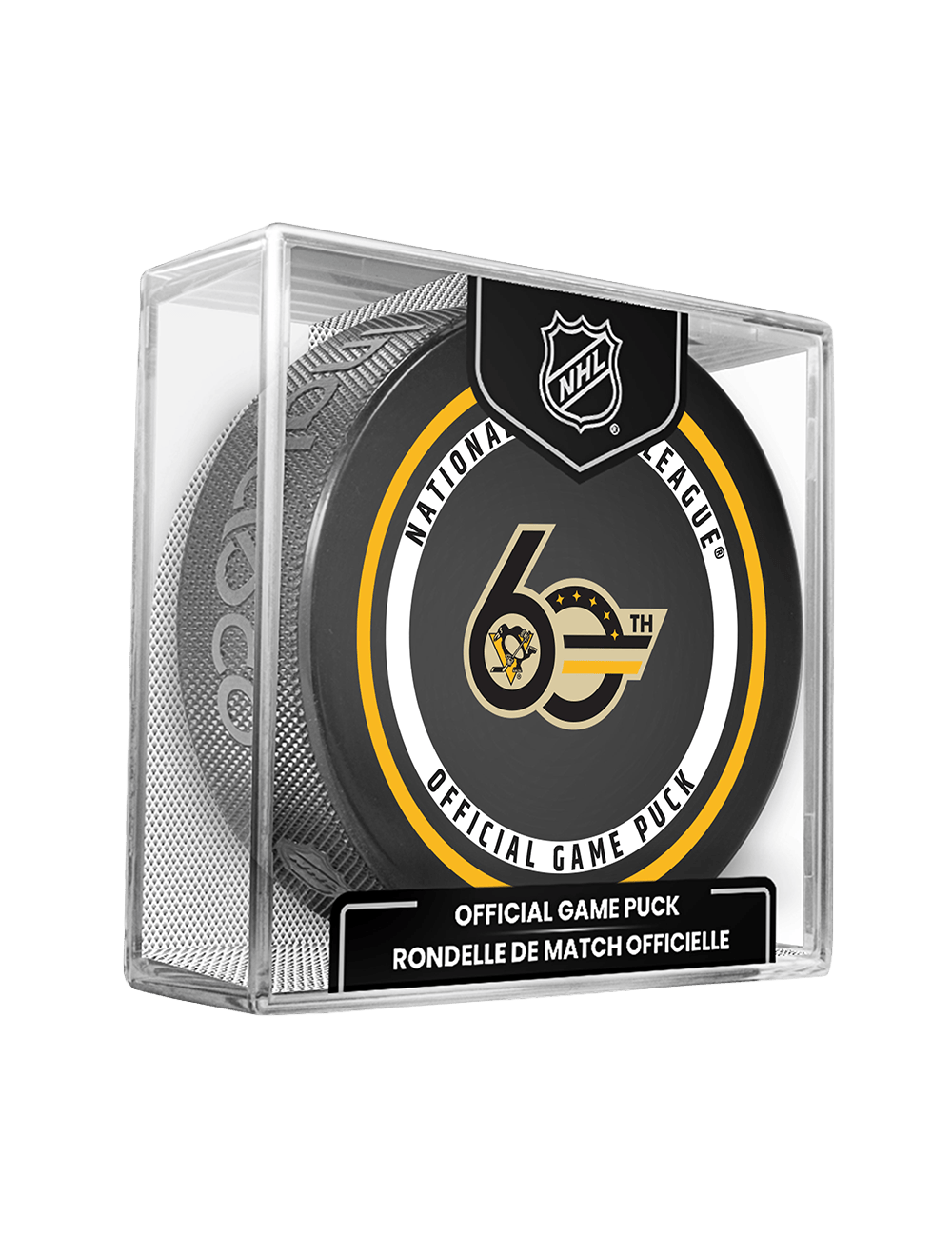 Inglasco Pucks Pittsburgh Penguins Inglasco NHL 26-27 Official Game Puck In Cube
