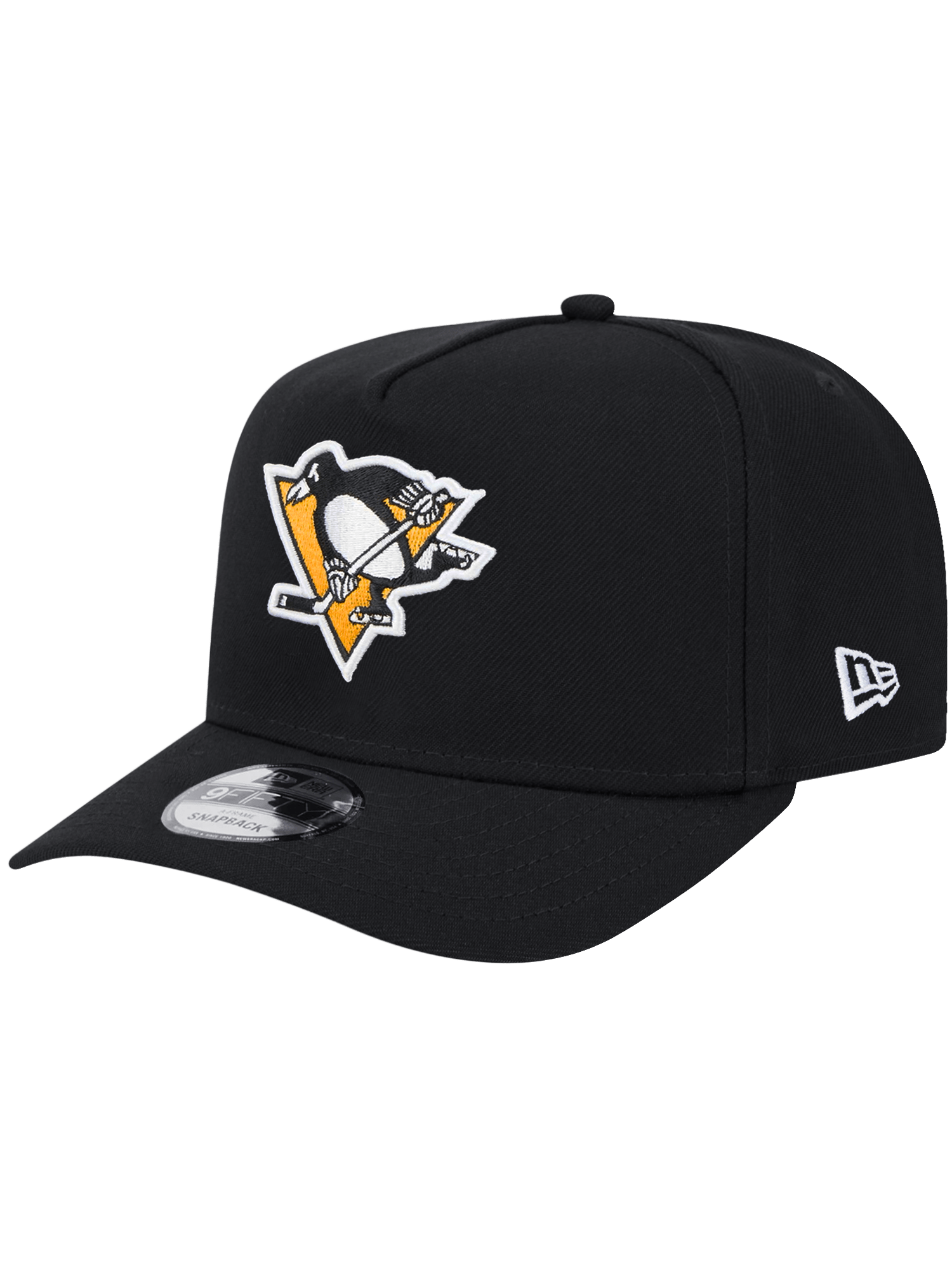 New Era Caps Pittsburgh Penguins New Era NHL Team Pre-Curved 9FIFTY A-Frame Snapback Hat - Black