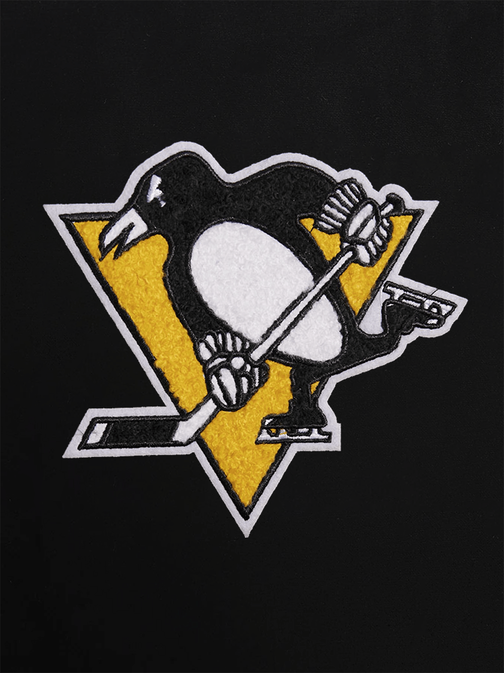 Pro Standard Jumpers Pittsburgh Penguins Pro Standard NHL Classic Chenille Flex Hoodie Jumper - Black