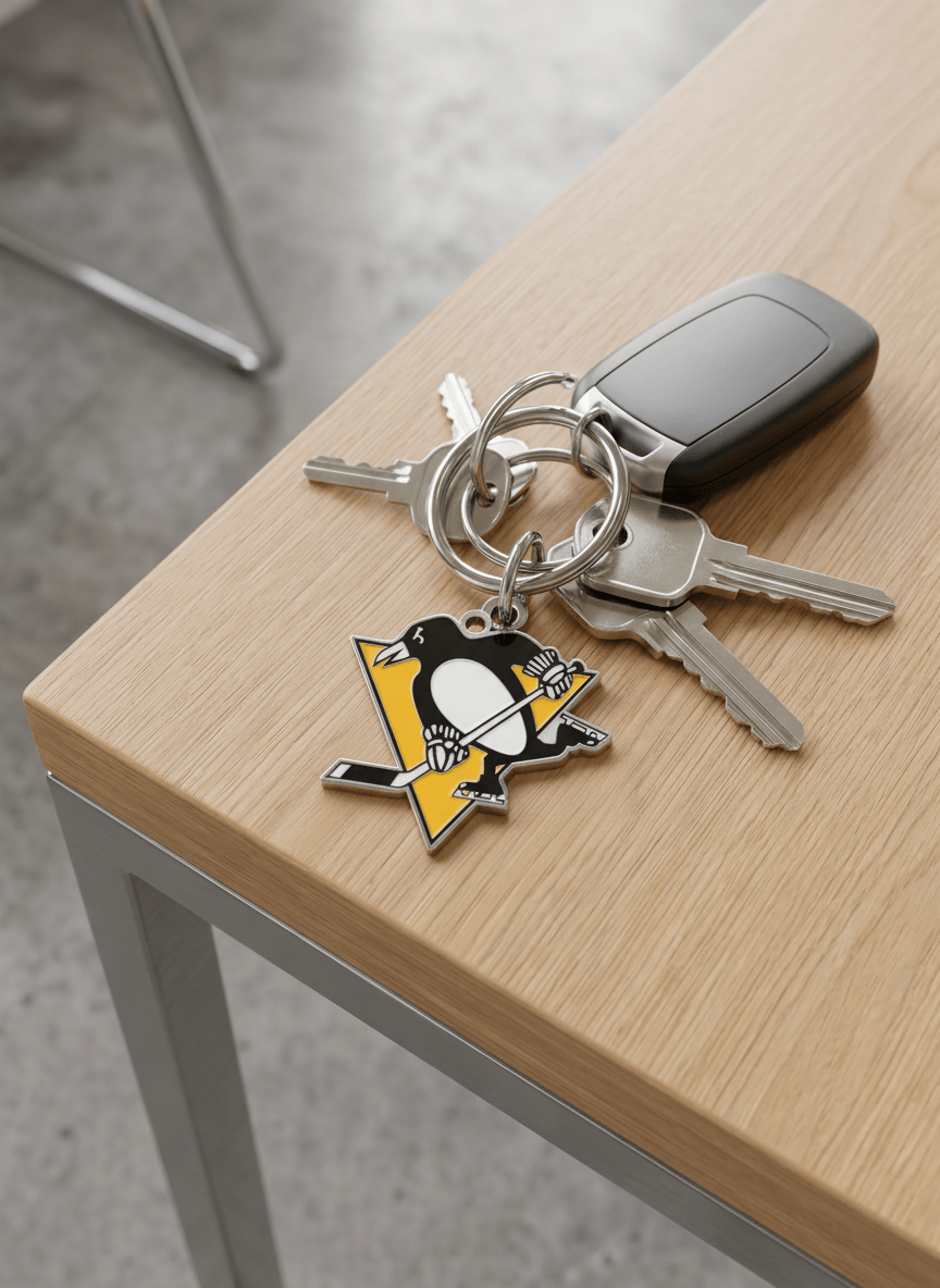 Wincraft Accessories Pittsburgh Penguins Wincraft NHL Cloisonne Metal Key Ring