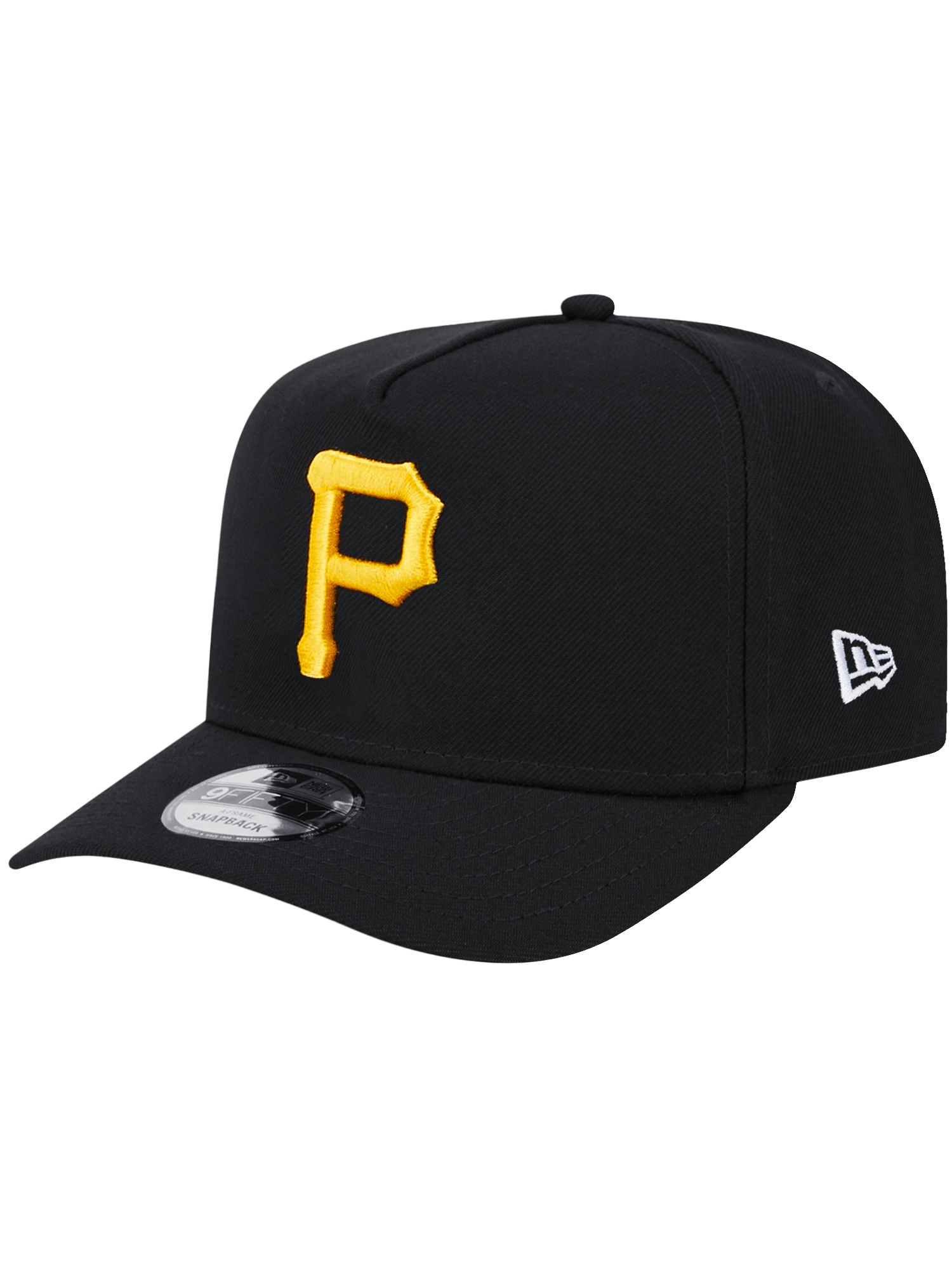 New Era Caps Pittsburgh Pirates New Era MLB Team Pre-Curved 9FIFTY A-Frame Snapback Hat - Black