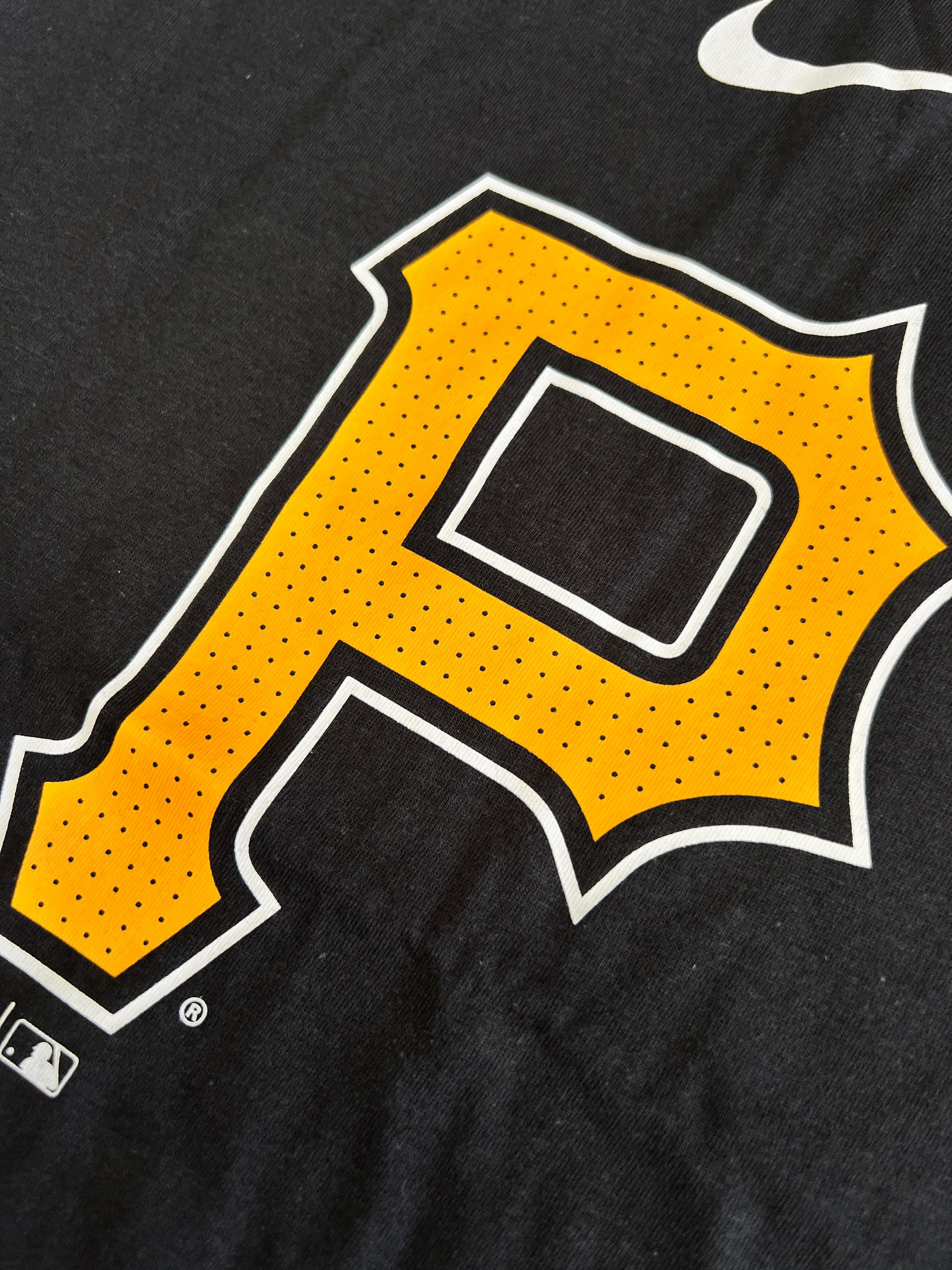 Nike T-Shirts Pittsburgh Pirates Nike MLB Fuse Large Logo T-Shirt - Black