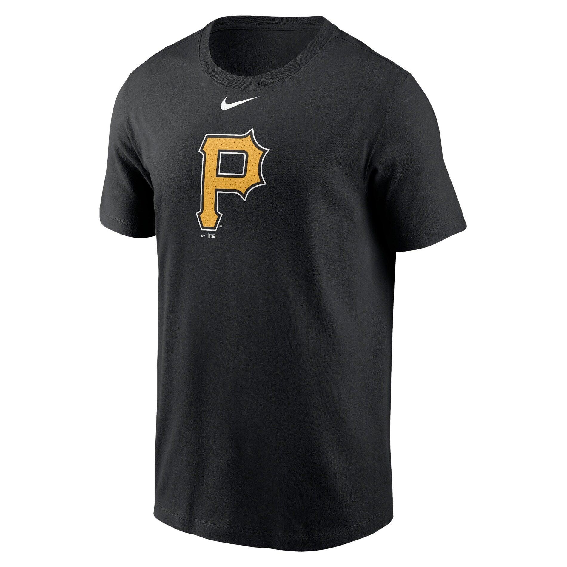 Nike T-Shirts Pittsburgh Pirates Nike MLB Fuse Large Logo T-Shirt - Black