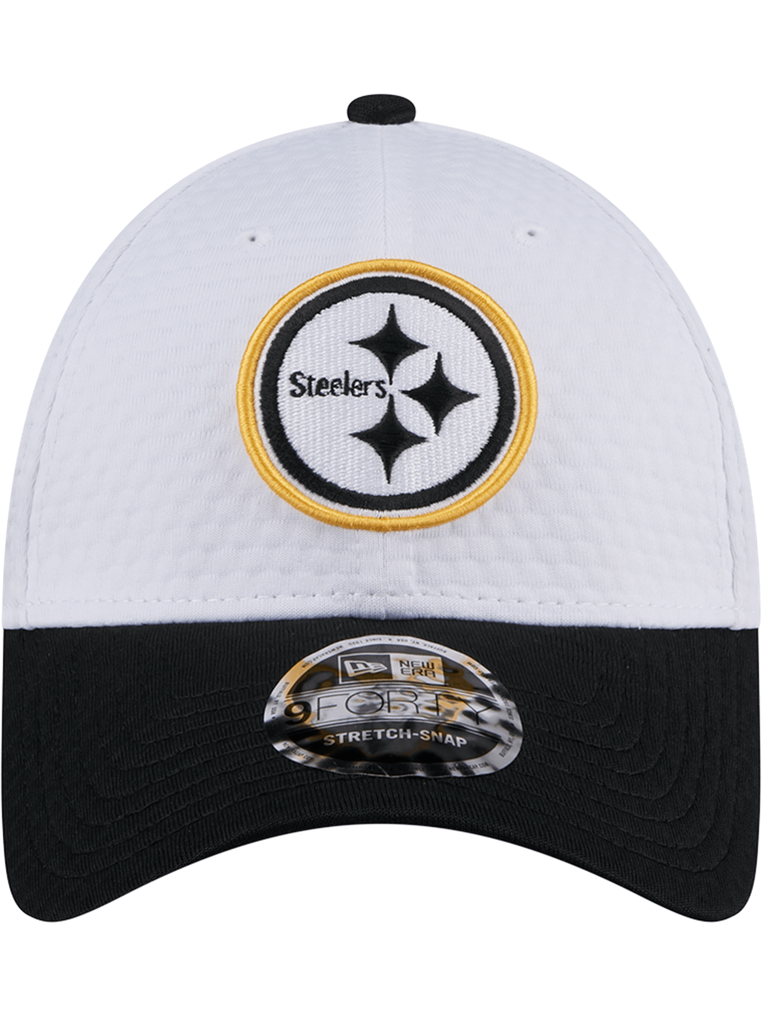 New Era Caps Pittsburgh Steelers New Era NFL 24 Training 9FORTY Stretch-Snapback Hat - White