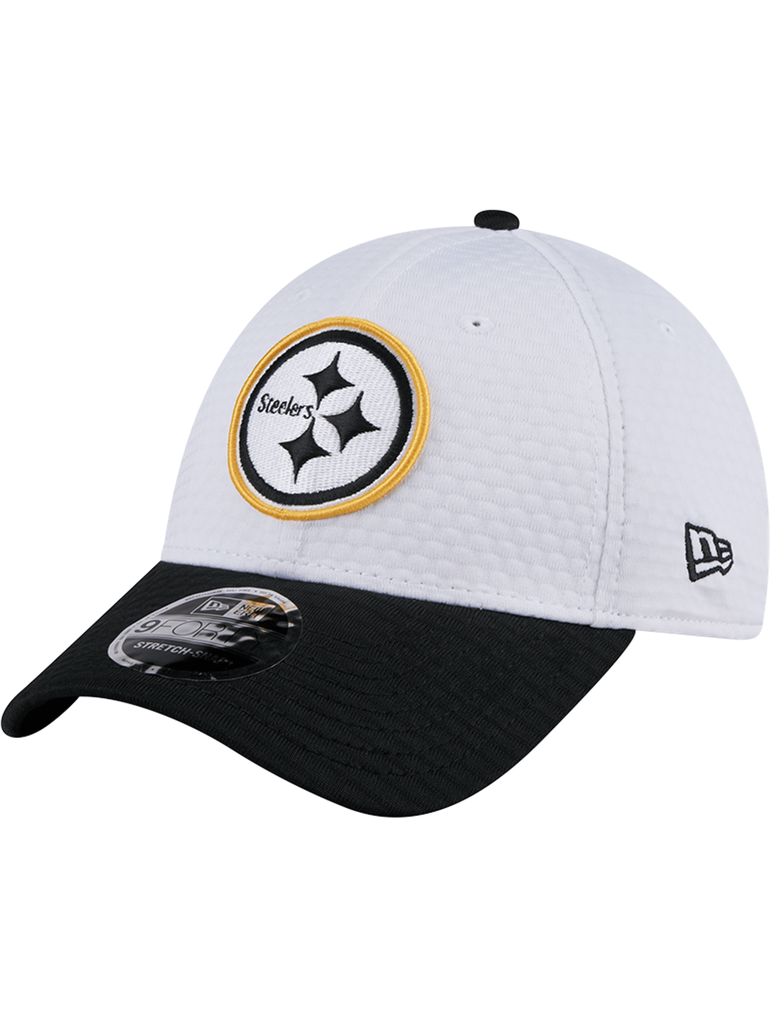 New Era Caps Pittsburgh Steelers New Era NFL 24 Training 9FORTY Stretch-Snapback Hat - White