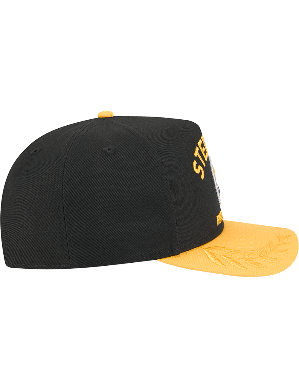 New Era Caps Pittsburgh Steelers New Era NFL 25 Draft Pre-Curved 9FIFTY A-Frame Snapback Hat - Black