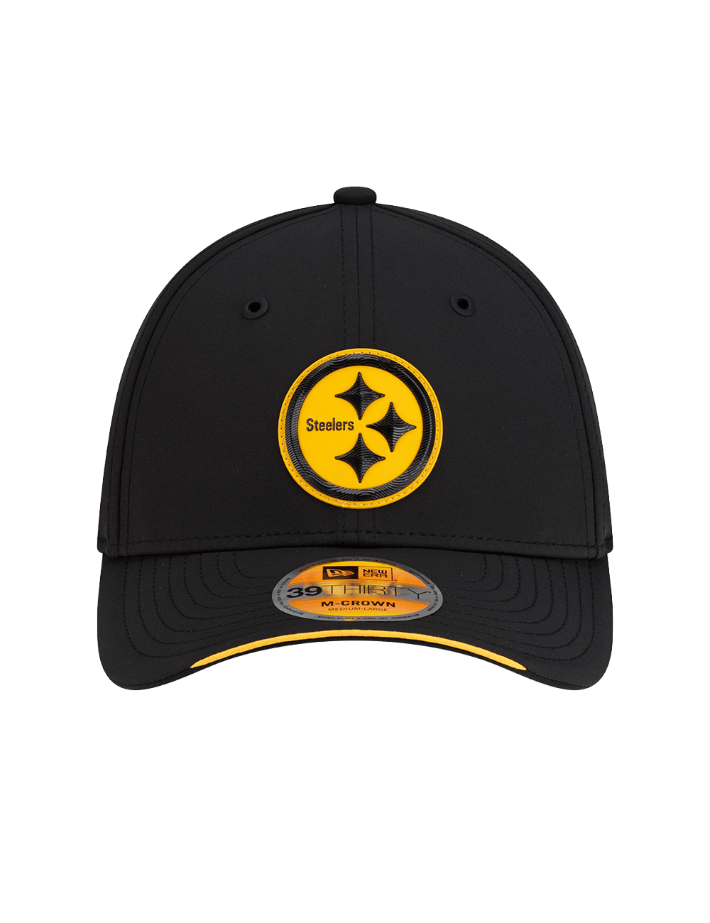 New Era Caps Pittsburgh Steelers New Era NFL 26 Sideline 39THIRTY M-Crown Stretch-Fit Hat - Black