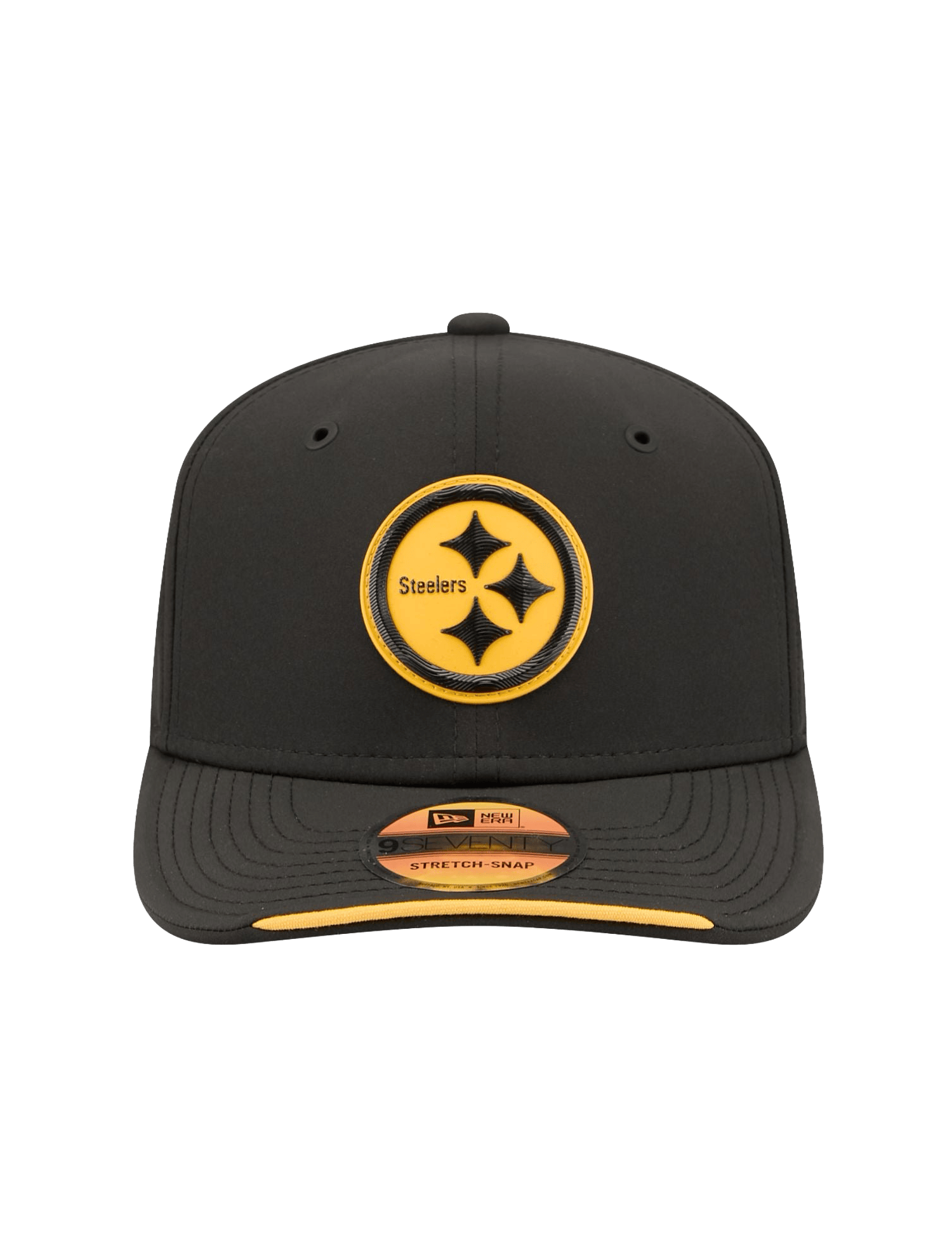 New Era Caps OSFM Pittsburgh Steelers New Era NFL 26 Sideline 9SEVENTY Stretch-Snapback Hat - Black
